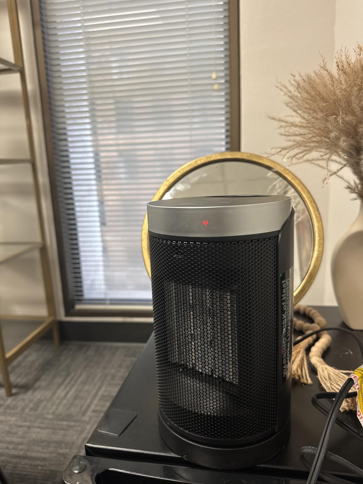 Space Heater, WINHL Portable Electric Heaters for Indoor Use, 70° Oscillation | Thermostat, Remote Control, 12H Timer, 5 Modes, Small Quiet 1500W PTC Ceramic Fast Safety Heat for Office, Bedroom, Home customer photo 2