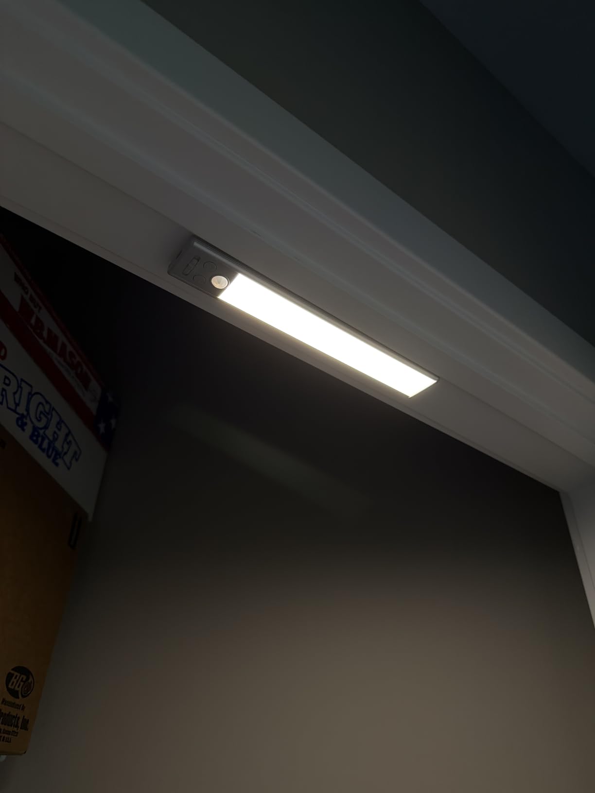 Gritin 10.2inch Under Cabinet Lighting Rechargeable 2 Pack | 3 Color Temps & 5 Brightness, Super Bright, 4 Modes, Motion Sensor, Long Lasting - Easy Installation Magnetic Under Closet Lights customer photo 2