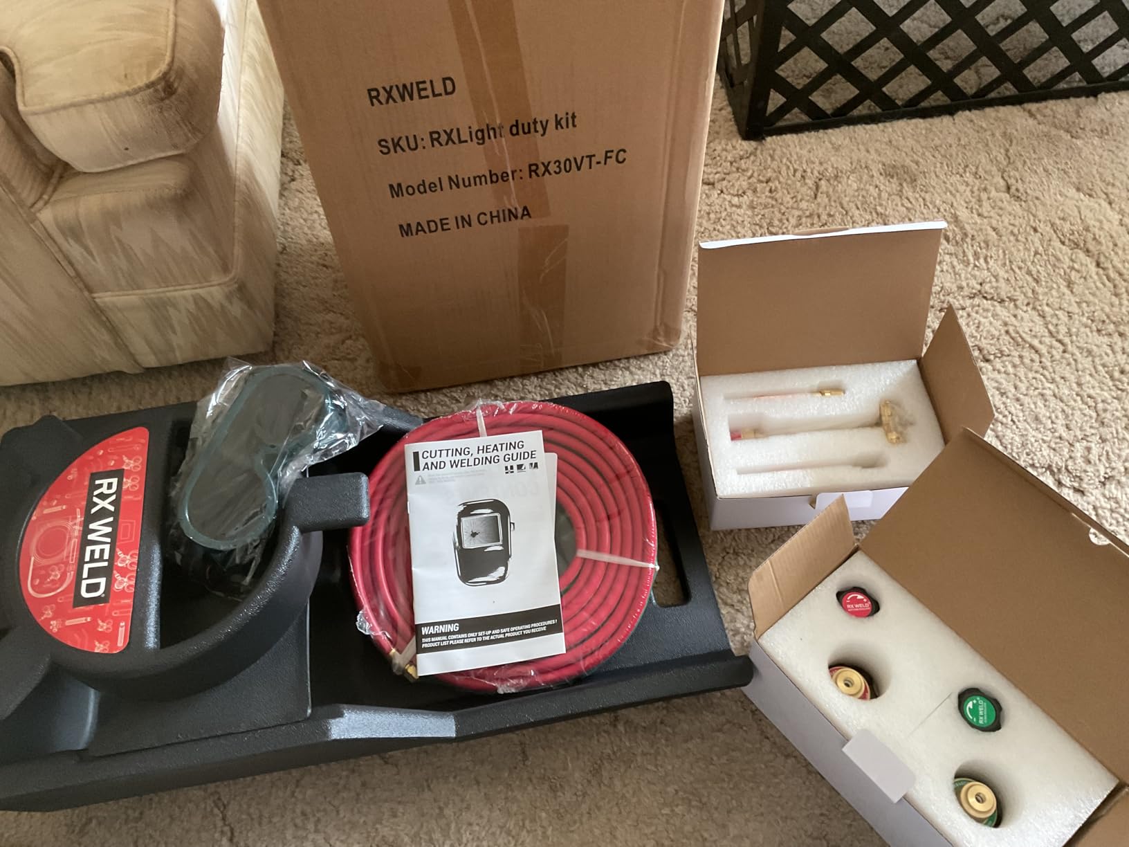 RX WELD Light Duty Oxy-Fuel Welding and Cutting Torch Kit | HVAC Brazing Set, Check Valves & Tote customer photo 1