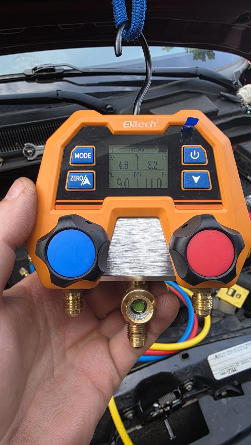 Elitech Digital Refrigerant Manifold Gauge for HVAC, R410A R454B, DMG-2SE customer photo 1