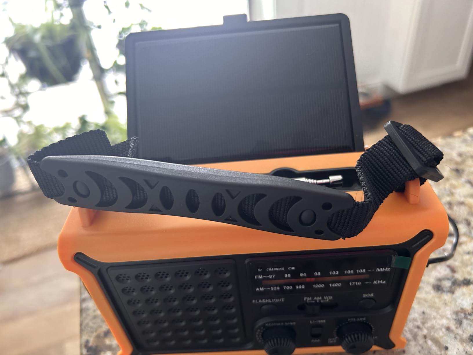 Solar Radio Emergency Hand Crank 12000mAh with Clear Signal | AM FM NOAA Weather Radio Battery Operated with 2-Mode LED Flashlight Cell Phone Charger Dual Outputs SOS customer photo 2