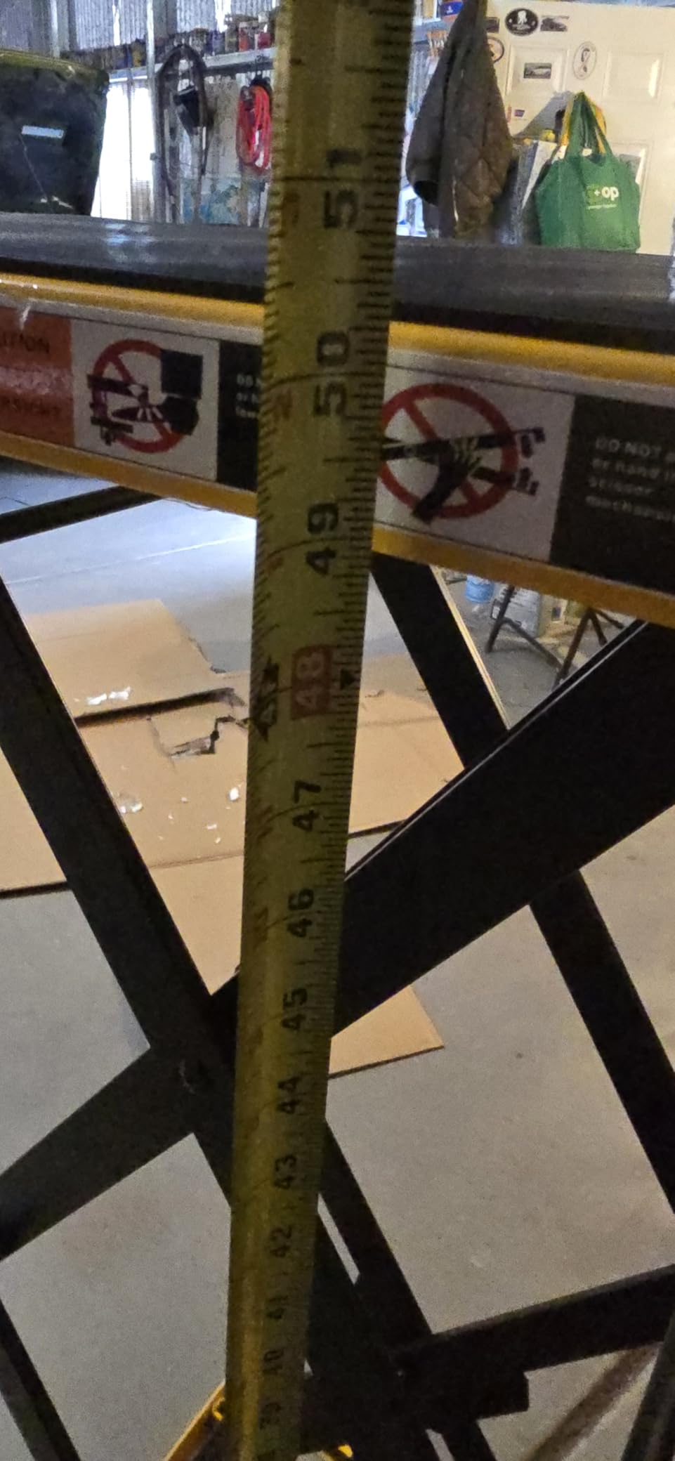 CAMMOO Hydraulic Lift Table Cart, 330 lb Double Scissor Lift, Yellow customer photo 2