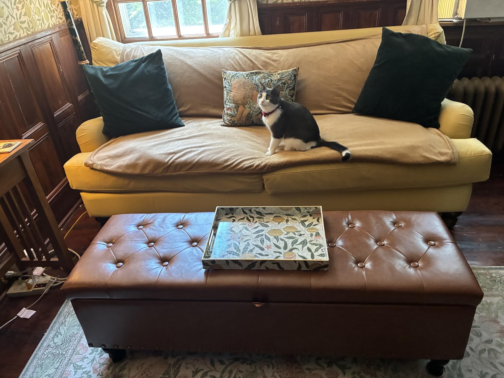 Mangodan 50 Inch Large Storage Ottoman, Tufted Ottoman with Storage, End of Bed Ottomans for Living Room, Bedroom, Modern Entryway Benchs customer photo 1