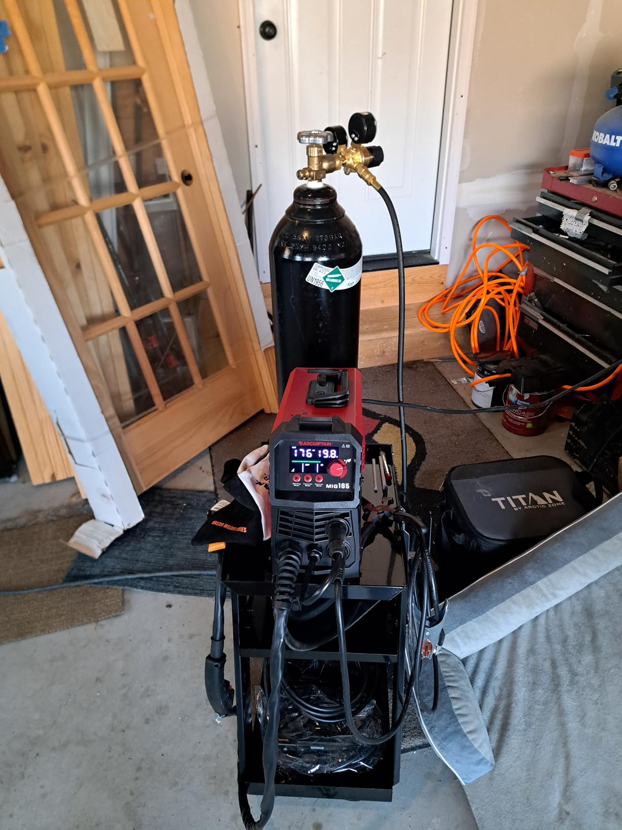 ARCCAPTAIN 165A MIG Welder 110V/220V 4-in-1 Gasless Gas MIG Stick Lift TIG customer photo 2