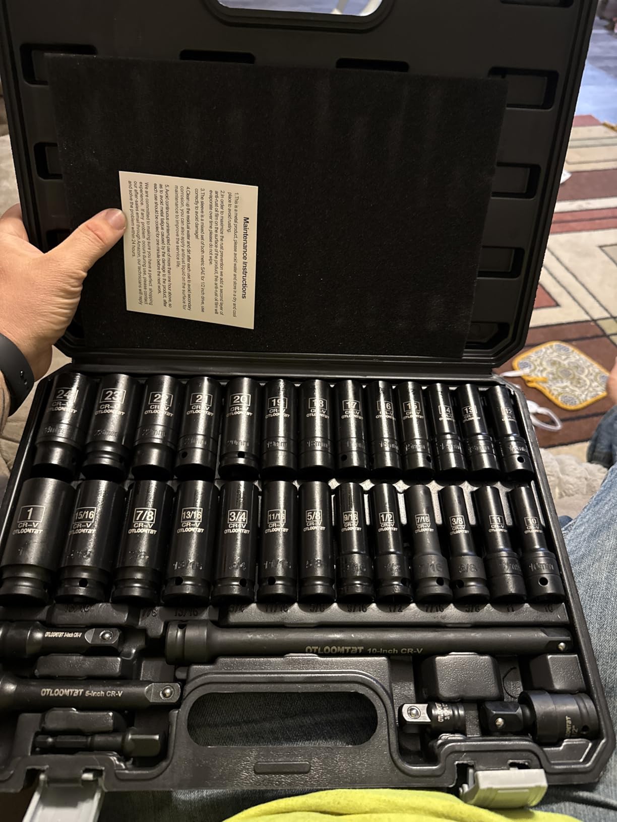 OTLOOMTBT 32PCS Impact Socket Set 1/2