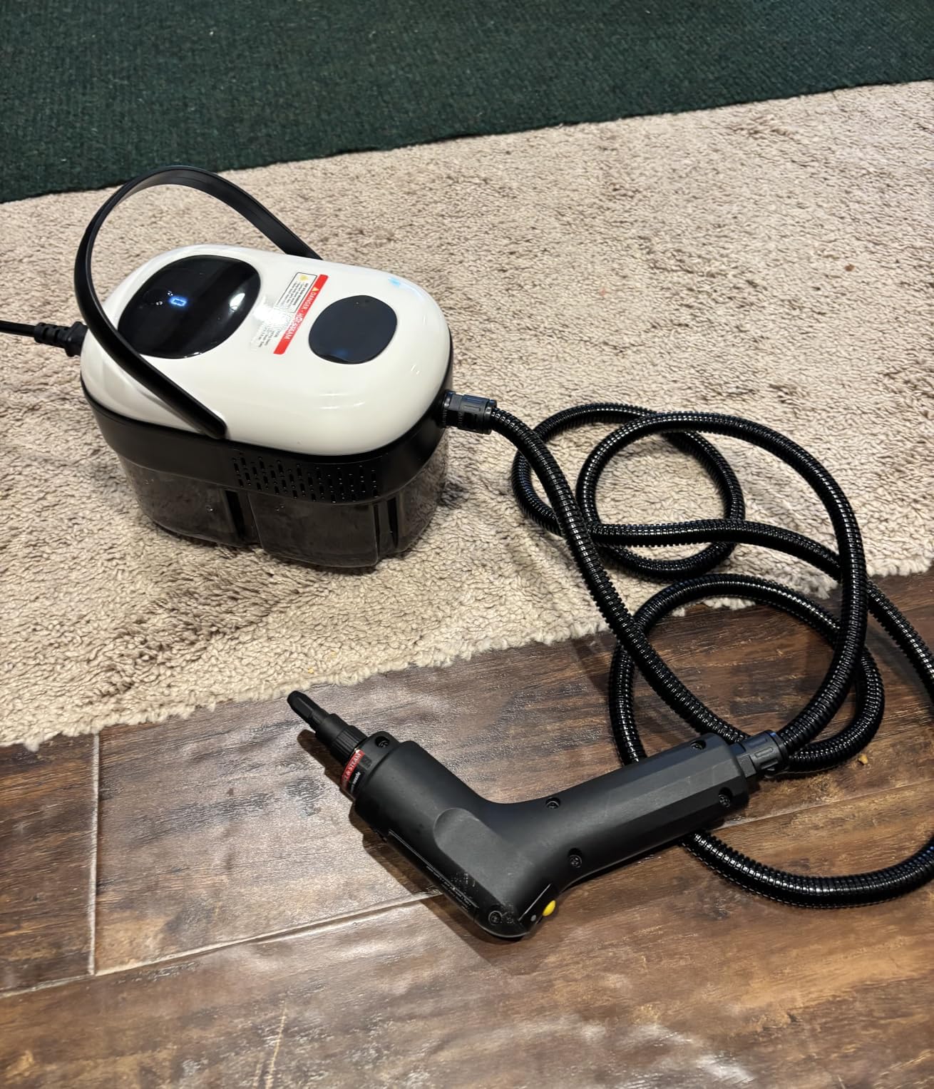 Pressurized Handheld Steam Cleaner for Home, 3-Level Adjustable Steam | 2500W Power, 15s Fast Heat-Up & 47.3oz Tank, Multi-Surface Portable Steamer for Cleaning Floor/Grout/Car/Kitchen & bathroom customer photo 2