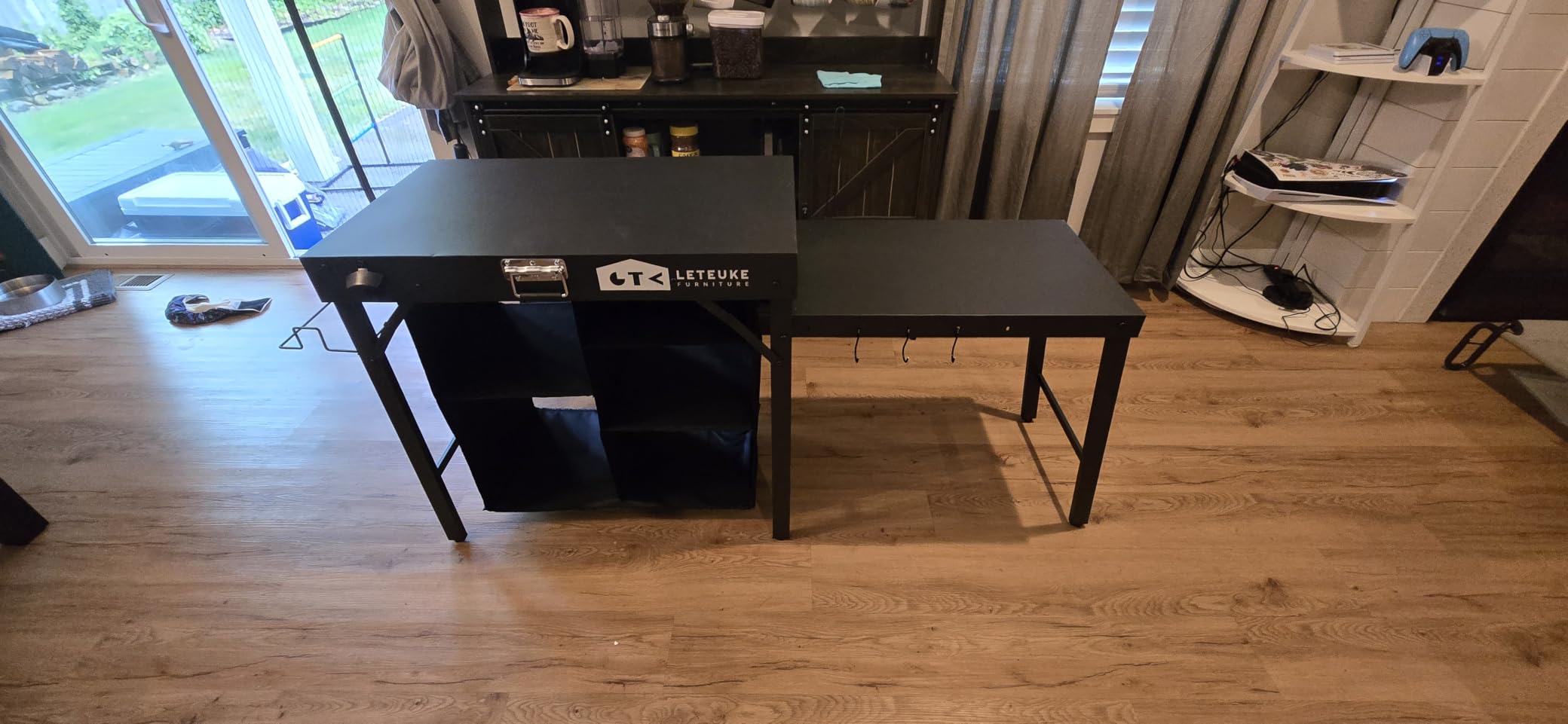 Grill Table for Blackstone Griddle Camping Grill Table Foldable Fits Ninja, Portable Grill Table with Storage Blackstone Griddle Stand for Outdoor Camping, Picnic, Garden, Patio, Dining, BBQ, Party customer photo 1