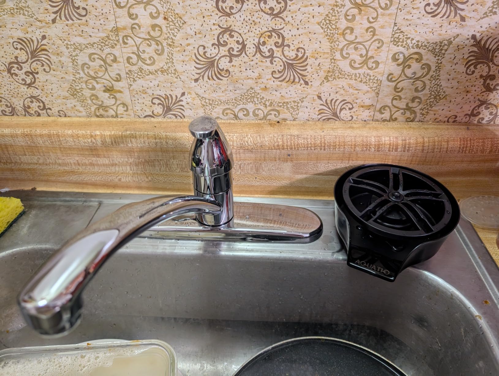 2 in1 Glass Rinser for Kitchen Sink, Stainless Steel Cup Cleaner customer photo 1