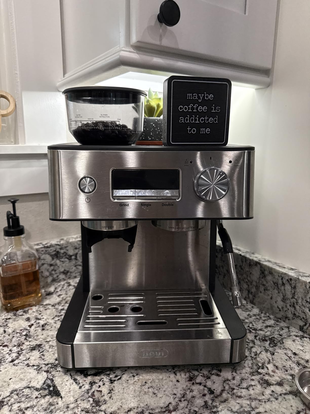 Gevi 20 Bar Espresso Machine with Grinder & Steam Wand for Latte Cappuccino | Removable Water Tank, Powerful Milk Frother, Stable Pressure System For Crafting Silky Homemade Coffee Drinks customer photo 1