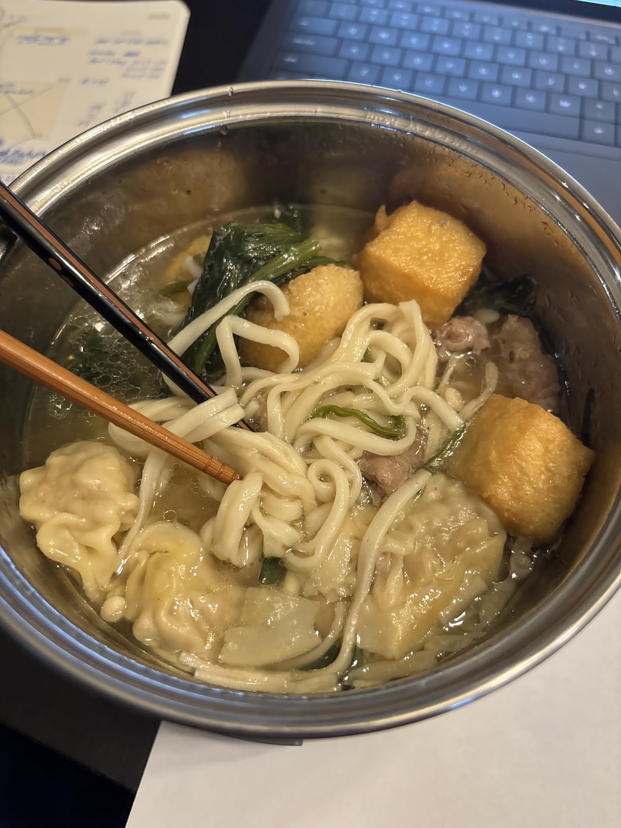 Elite Gourmet 1.25Qt Noodle Express Electric Hot Pot, Stainless Steel | Ramen, Rice, Soups & Stews, Glass Lid, EHP120 customer photo 2