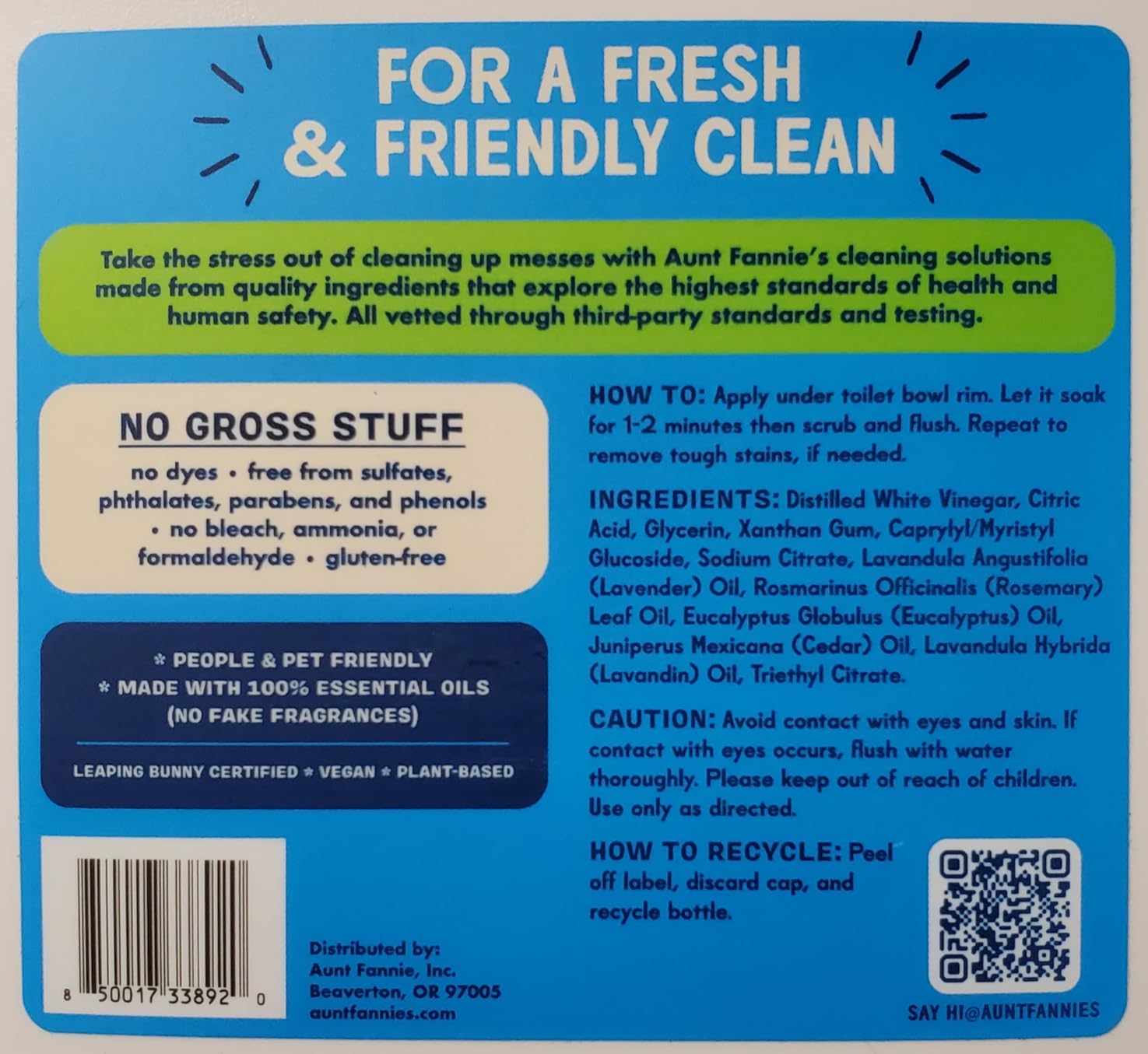 Aunt Fannie's Toilet Bowl Cleaner, Eucalyptus, 24 fl oz, Pack of 1, Bleach-Free Formula customer photo 1