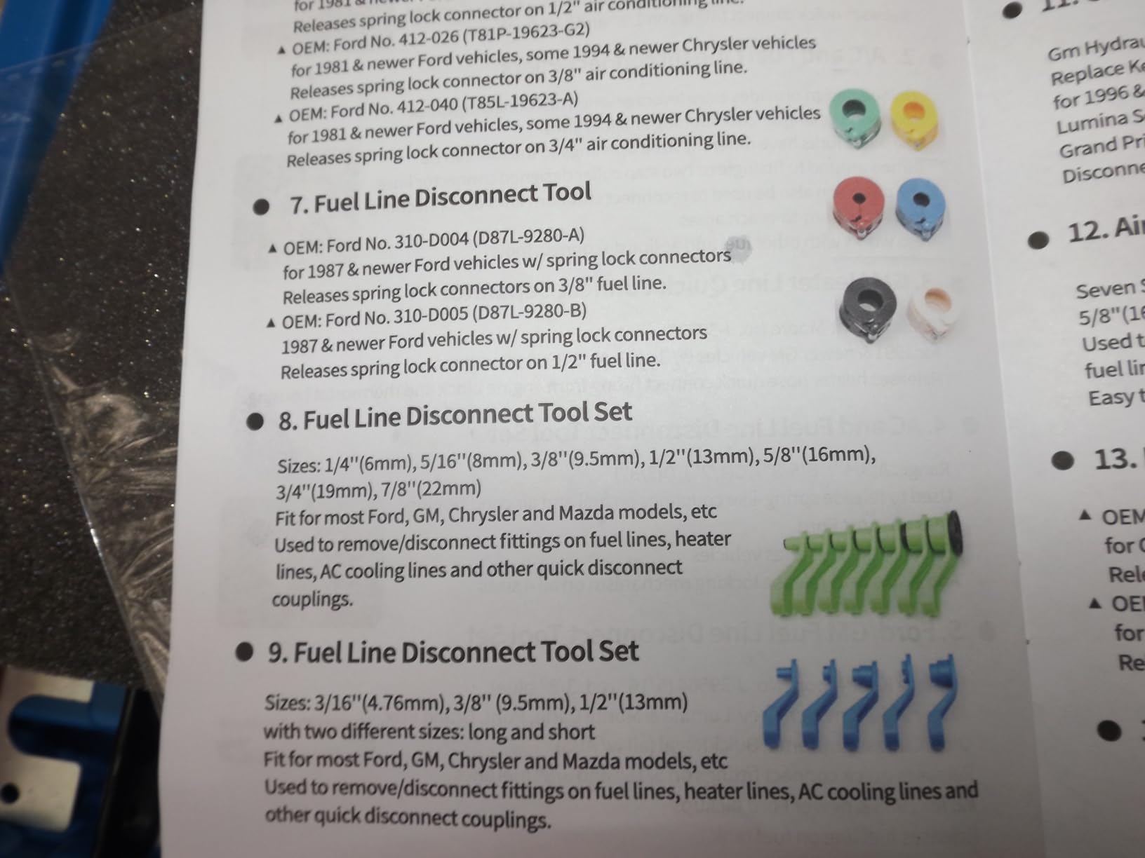 45pcs Master Quick Disconnect Tool Fuel Line Disconnect Tool Kit customer photo 2