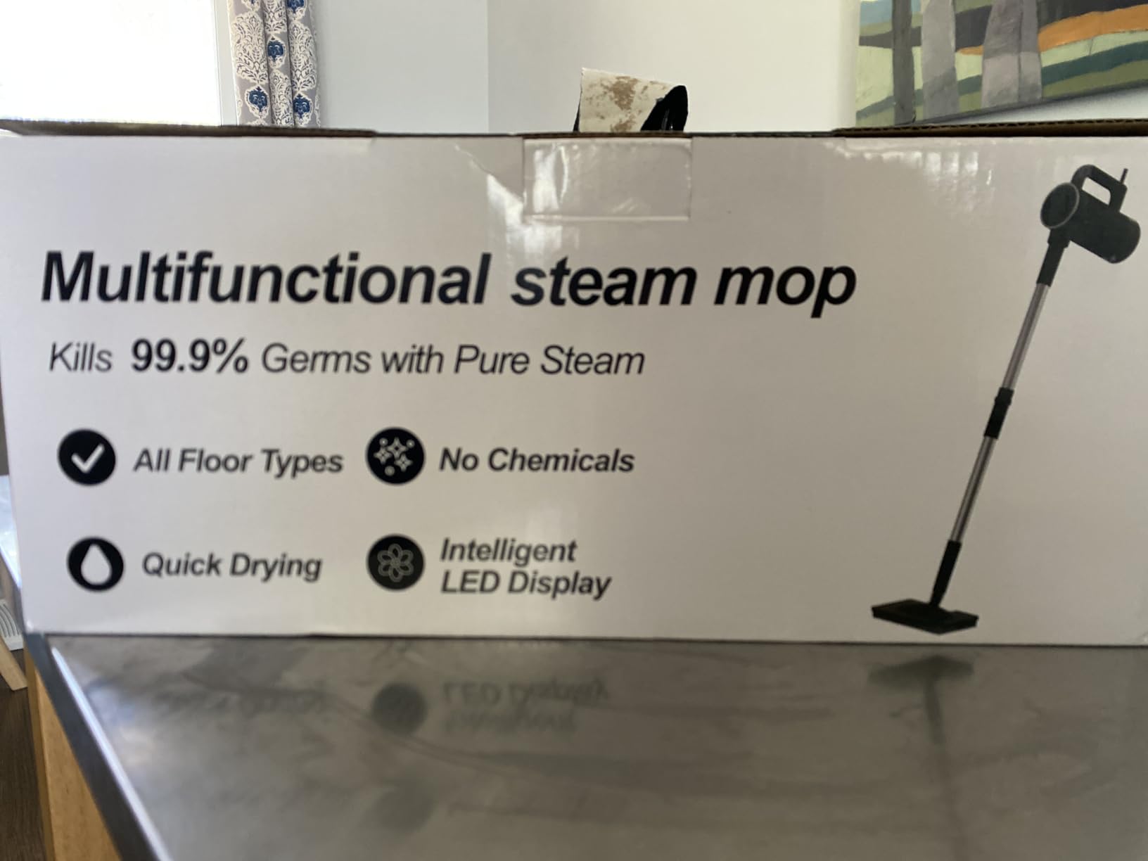 11-in-1 Steam Mop, Detachable Handheld Steam Cleaner with 3-Level Steam | 260℉ Steam Cleaner with 380mL Tank & 3 Steam Levels for Floors, Hardwood, Tile, Grout, Windows, Bathroom & Kitchen customer photo 1