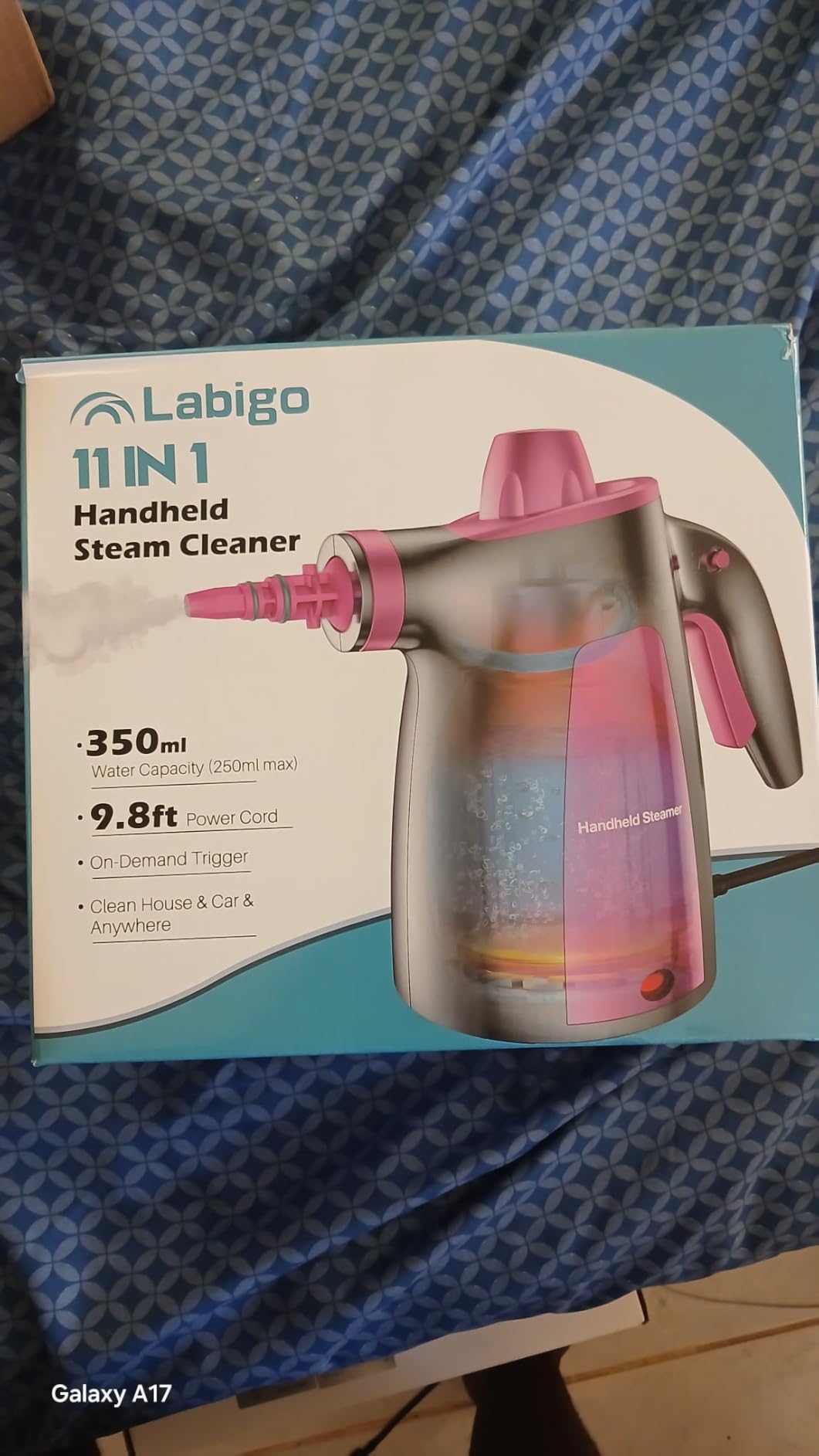 13Pcs Pressurized Handheld Steam Cleaner, Portable Deep Cleaning Steamer | Natural Deep Cleaning, Multi-Purpose for Home, Grout, Kitchen, Car, Window, Upholstery, Bathroom and Clothes customer photo 1