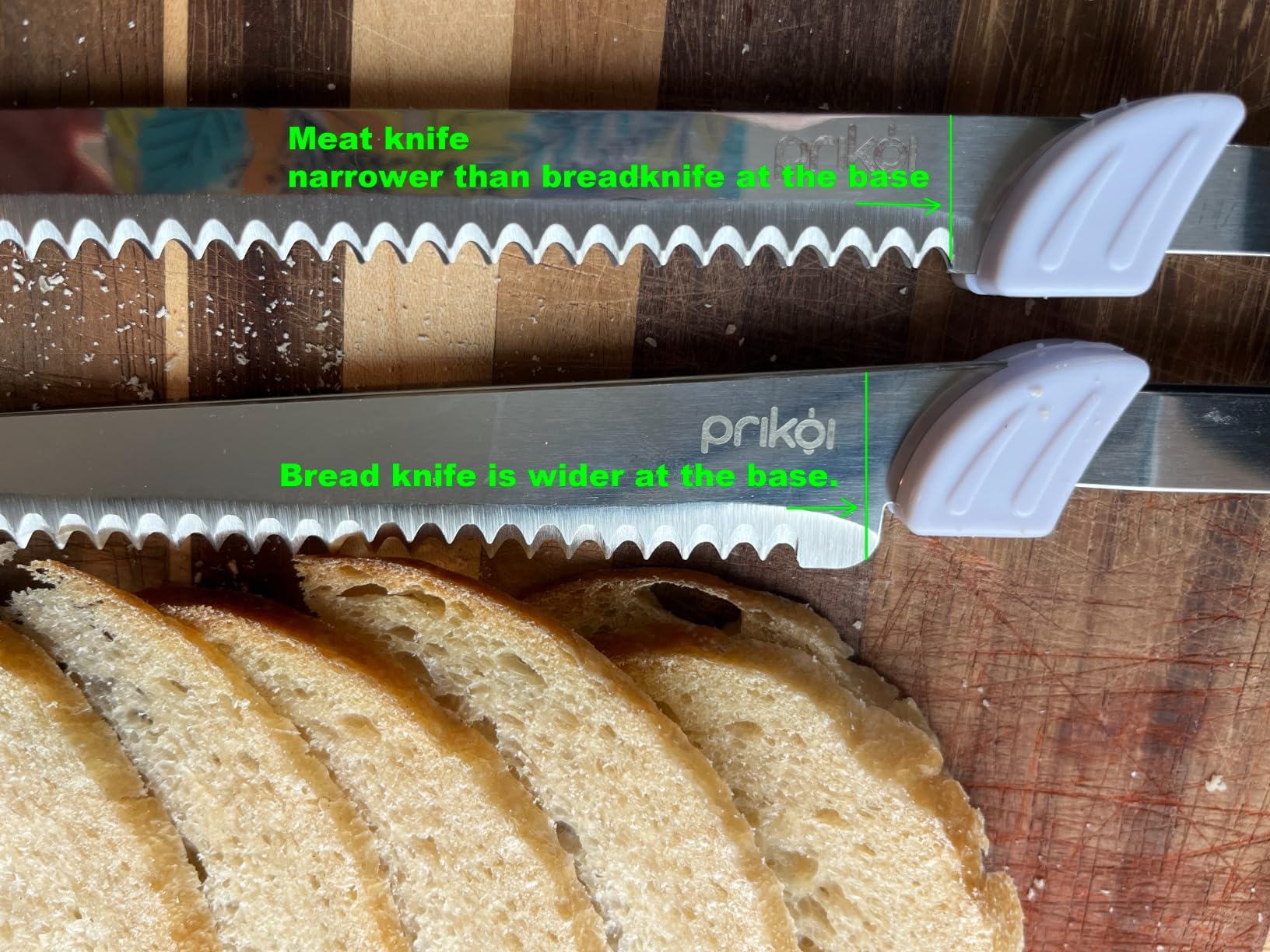 Prikoi Electric Knife for Meat Slicing, for Homemade Bread, 2 Blades | Electric Carving Knife - Serrated Blades for Meat, Bread, Turkey, Ribs, Fillet, DIY, Ergonomic Handle for Raw & Cooked Food customer photo 1
