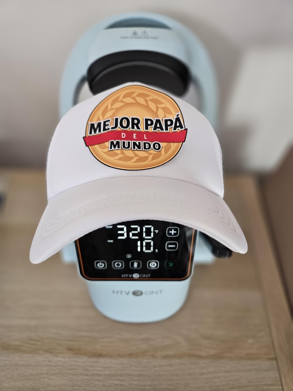 HTVRONT Auto Hat Press Machine, Hat Heat Press Machine | Auto Press, Precise Temp & Timer Control, Hat Heat Press for Caps with 2 Platens for DTF Film, Embroidery, Sublimation customer photo 1