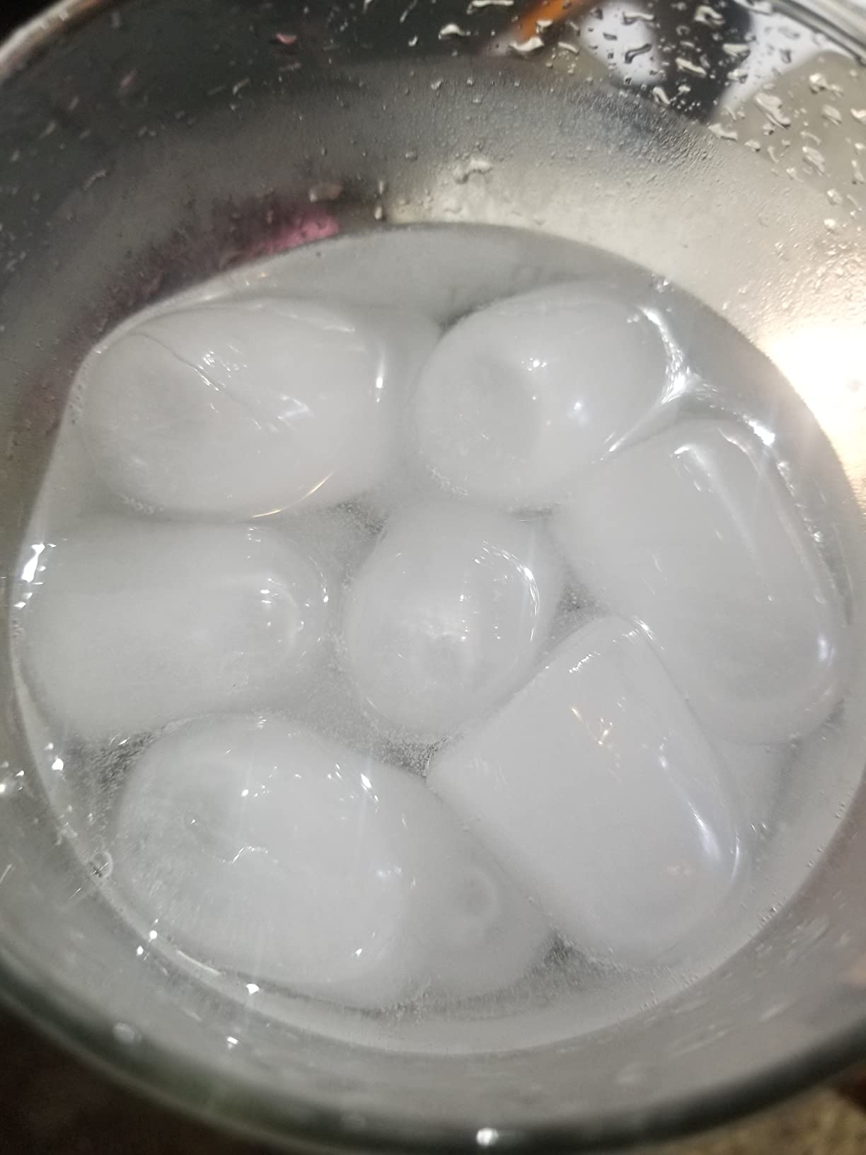 Ice Maker Machine Commercial - 110LBS/24H Freestanding Cabinet Ice Maker 45 Ice Cubes in 8-20 Mins, with 3 Ice Thickness Jug & Tap Water Inlet Auto Self-Cleaning for Home Office Bar customer photo 2