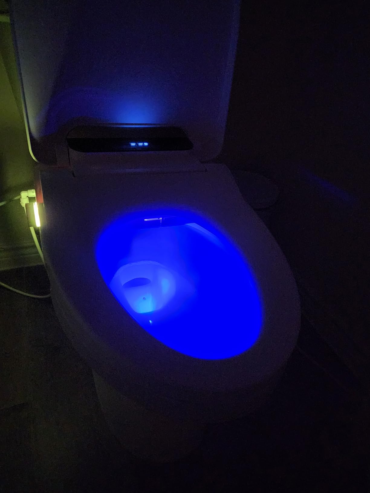 Electric Bidet Toilet Seat, Elongated, Warm Water with Air Dryer, Heated Seat and Slow Close Lid, Adjustable Water Temperature, Front and Rear Wash, LED Nightlight, Wireless Remote, 102 customer photo 2