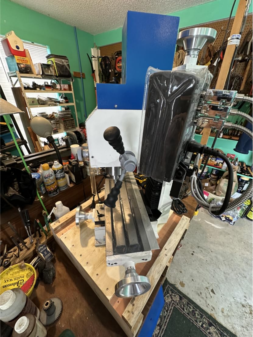 Mechmaxx 1.5HP 7''x 27-1/2'' Benchtop Mini Mill Drill Machine, Variable Speed, R8 Spindle, Brushless Motor, 110V, Compact Milling Drilling Tool for Garage Shop, DIY Metalworking without Stand, VM25LD customer photo 2