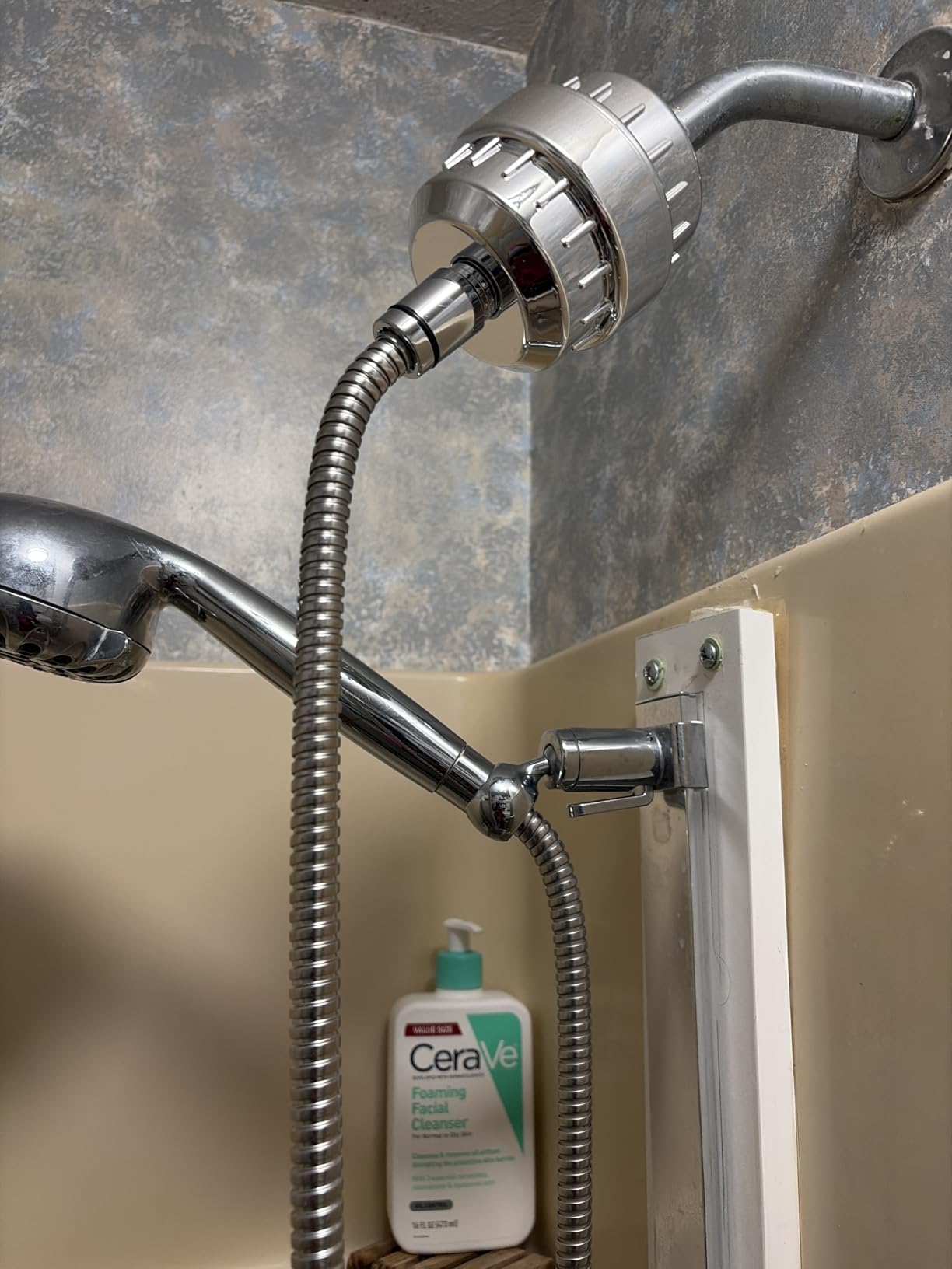 25-Stage Shower Filter prevents scale buildup, Revitalize Hair Skin & Nails with Purifying Water, softener hard water, 99% Lead Chlorine, Fluoride & Chemicals removed. High-Output Fan Technology, Chrome customer photo 2