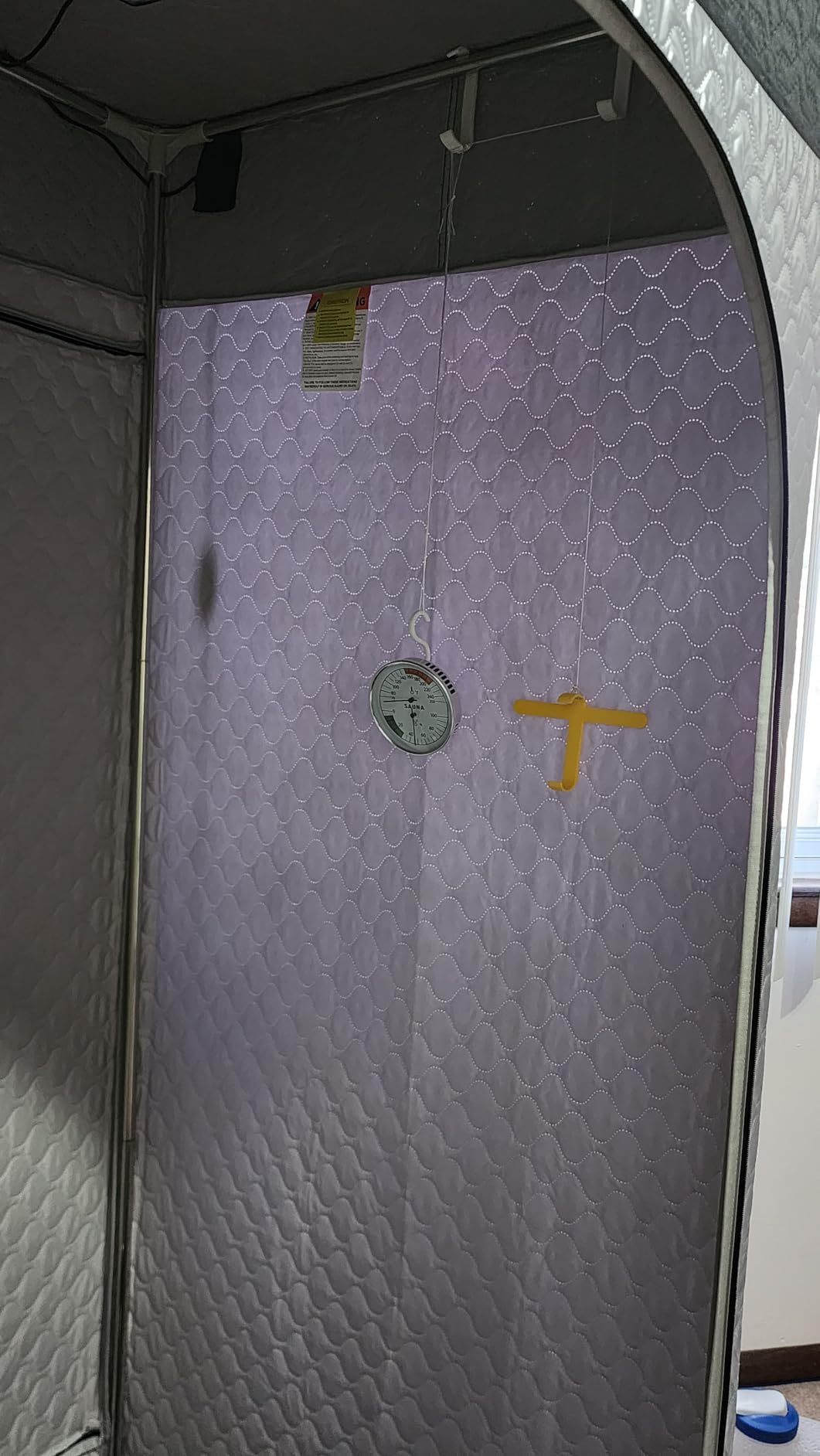 Portable Steam Sauna Box with Red Light Therapy for Home Gym Relaxation | 660nm & 850nm Infrared Tech, Easy Set-up, Roomy Interior, Rapid Heating for Personal Spa Wellness customer photo 1