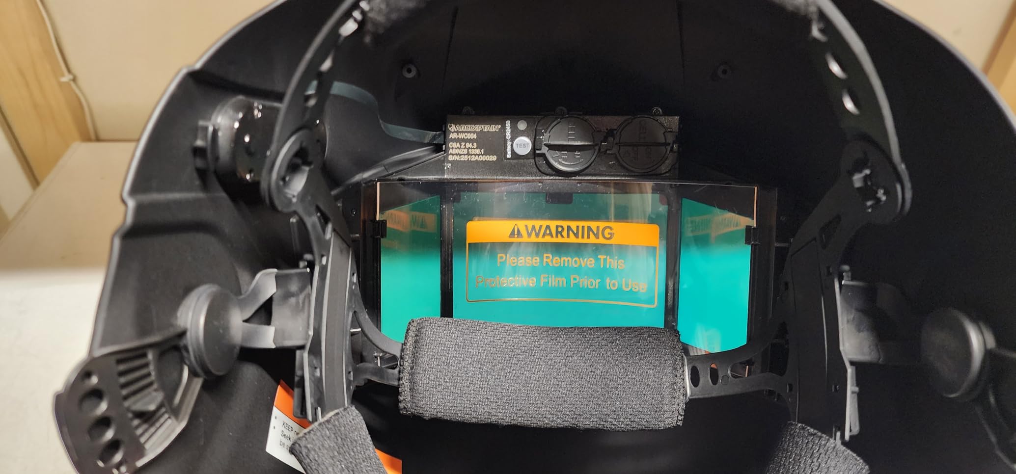ARCCAPTAIN 180° Panoramic View Auto Darkening Welding Helmet, Welding Hood | 6.22
