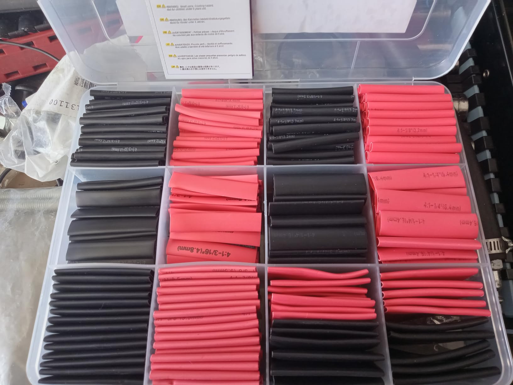 haisstronica 600PCS 4:1 Heat Shrink Tubing Kit 3/32