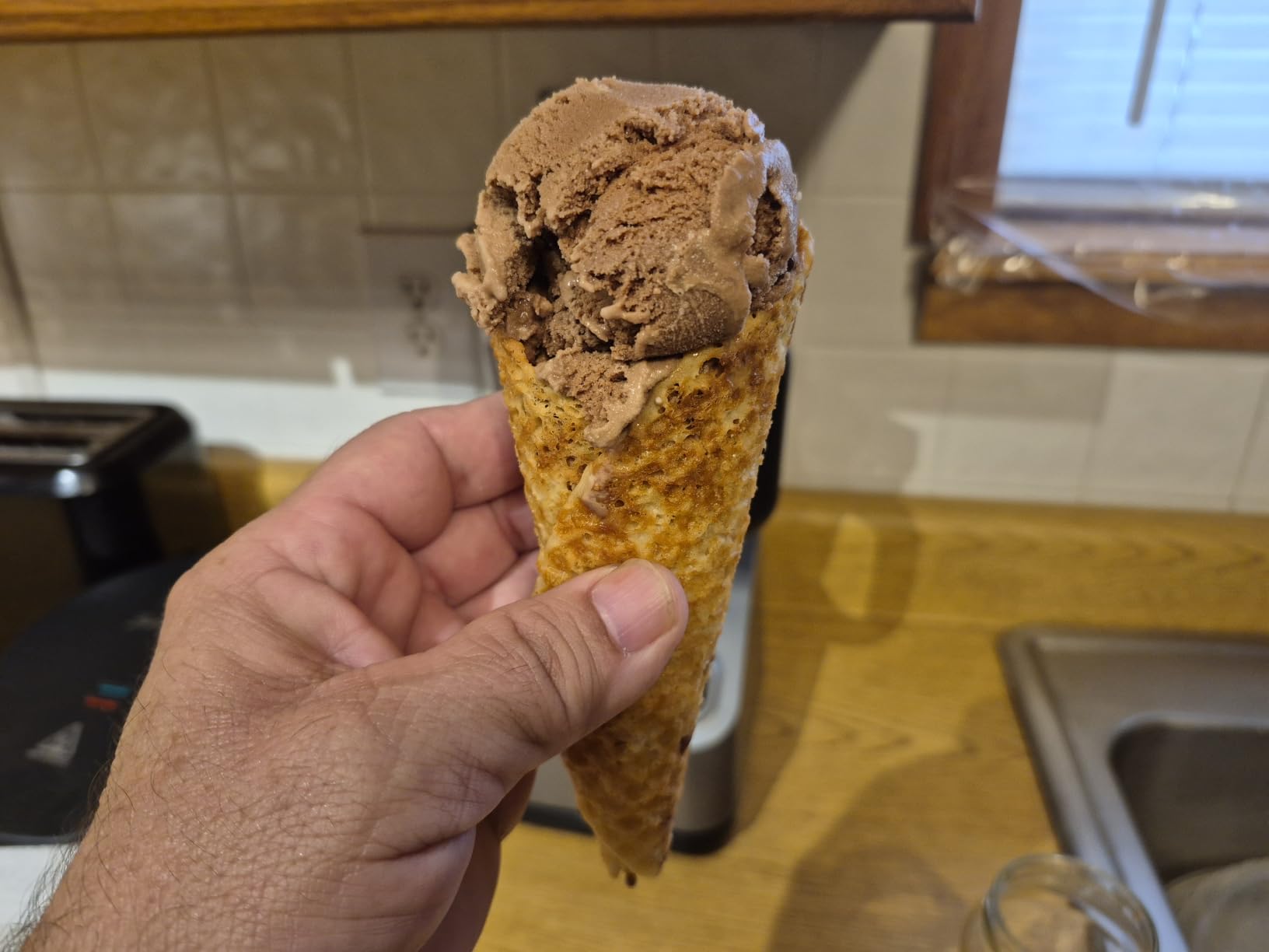 Baker's Friend Waffle Cone Maker Machine with Browning Control, 7.5