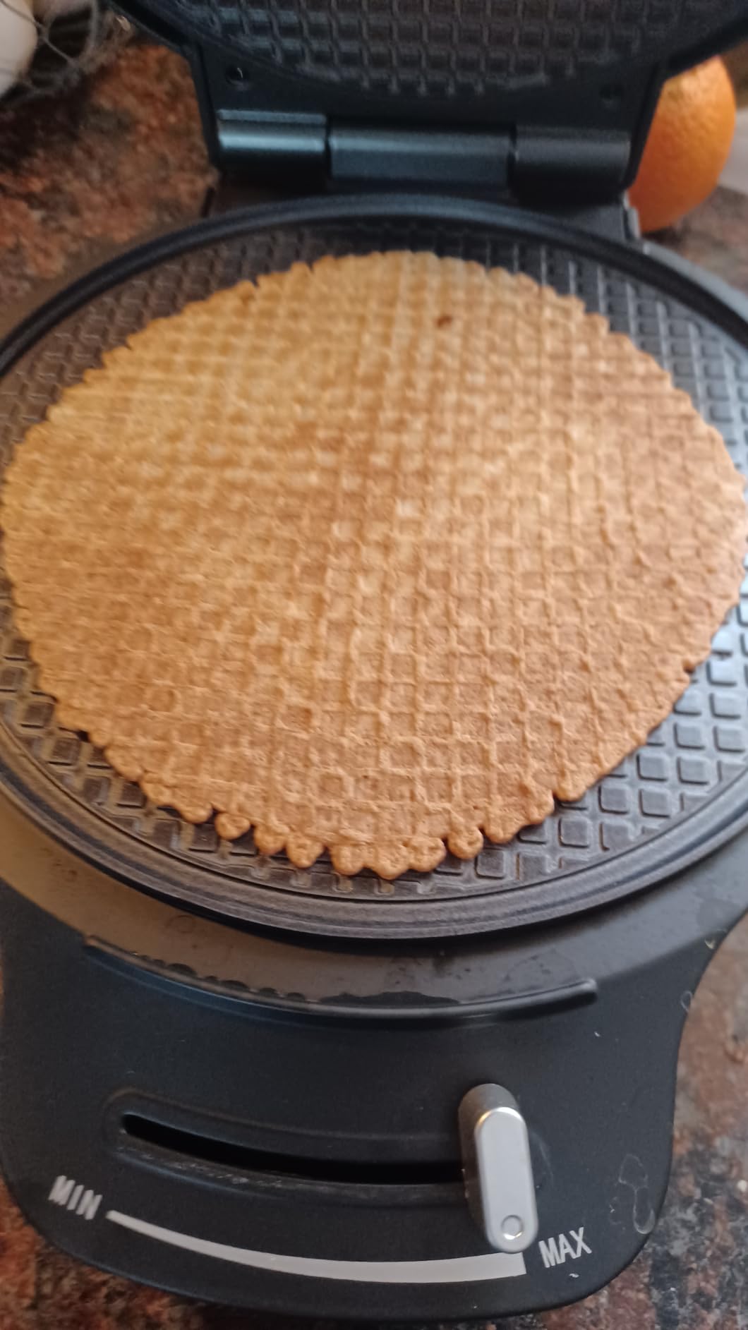 Baker's Friend Waffle Cone Maker Machine with Browning Control, 7.5