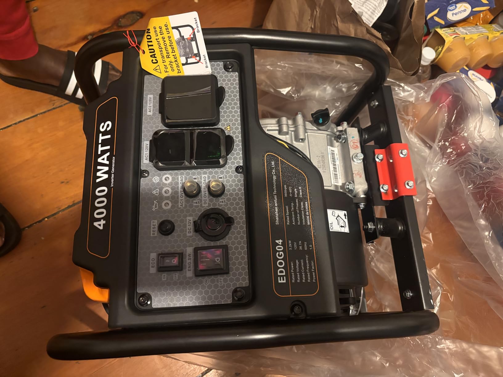 Oxseryn 5000W Inverter Generator Gas Powered, Open Frame Generator, Portable Outdoor Power Equipment, Emergency Home Backup, RV Ready 30A Outlet, ECO Mode, EPA Compliant customer photo 2