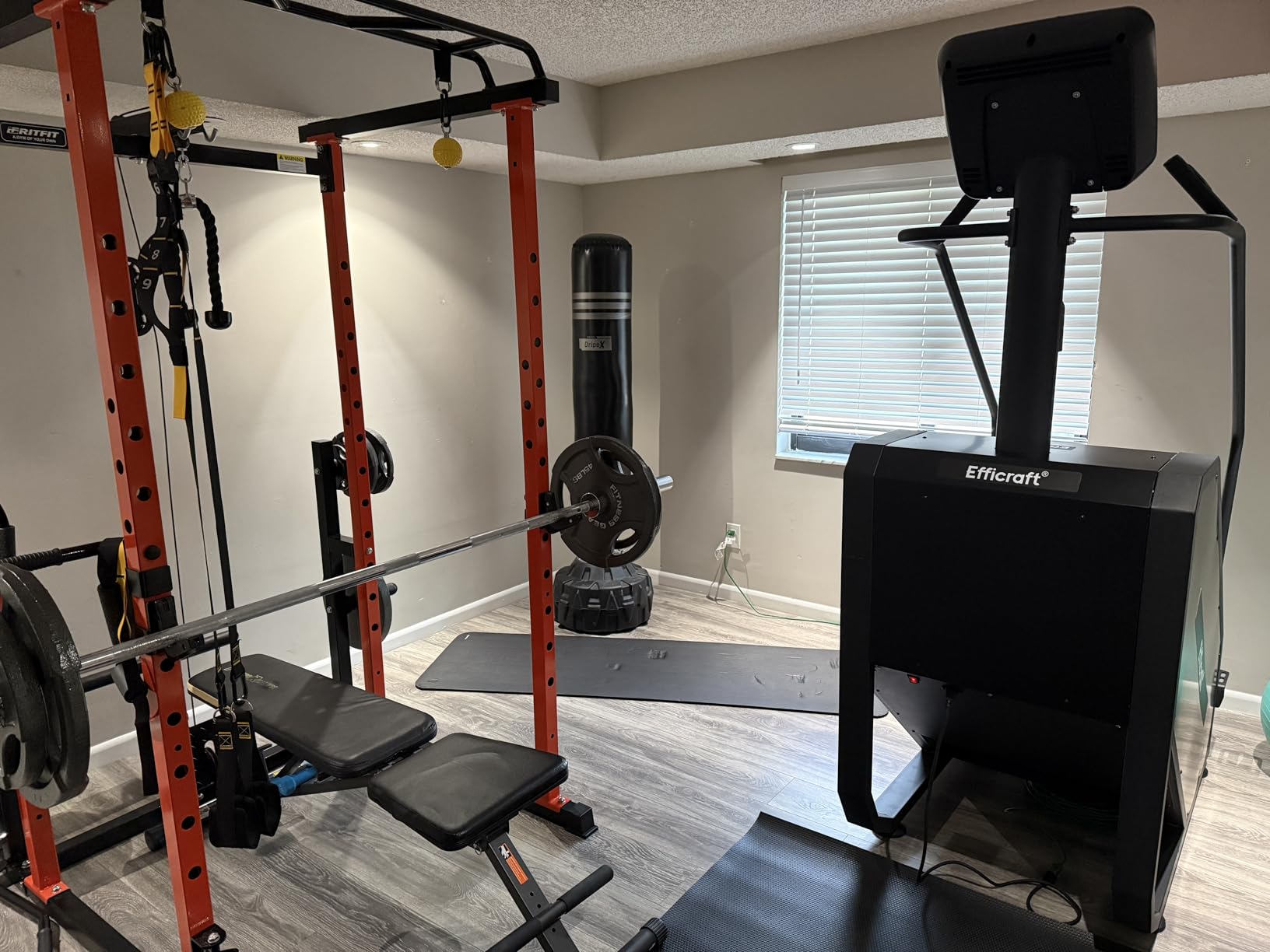 EFFICRAFT Commercial 90% Pre-Assembled Stair Master, Continuous Climbing Exercise Machine for Cardio, 15 Speed Levels Stair Master, 15-164 Steps/Min customer photo 1