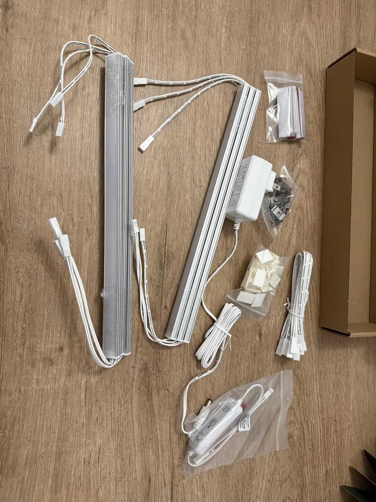 Under Cabinet Lighting Plug in. 6 PCS 12 Inch Likable Low Profile Bright Light Strips. Dimmable 24W LED Kit for Kitchen Cabinets Countertop Workbench Counter Shelf Closets Daylight 5000K customer photo 1