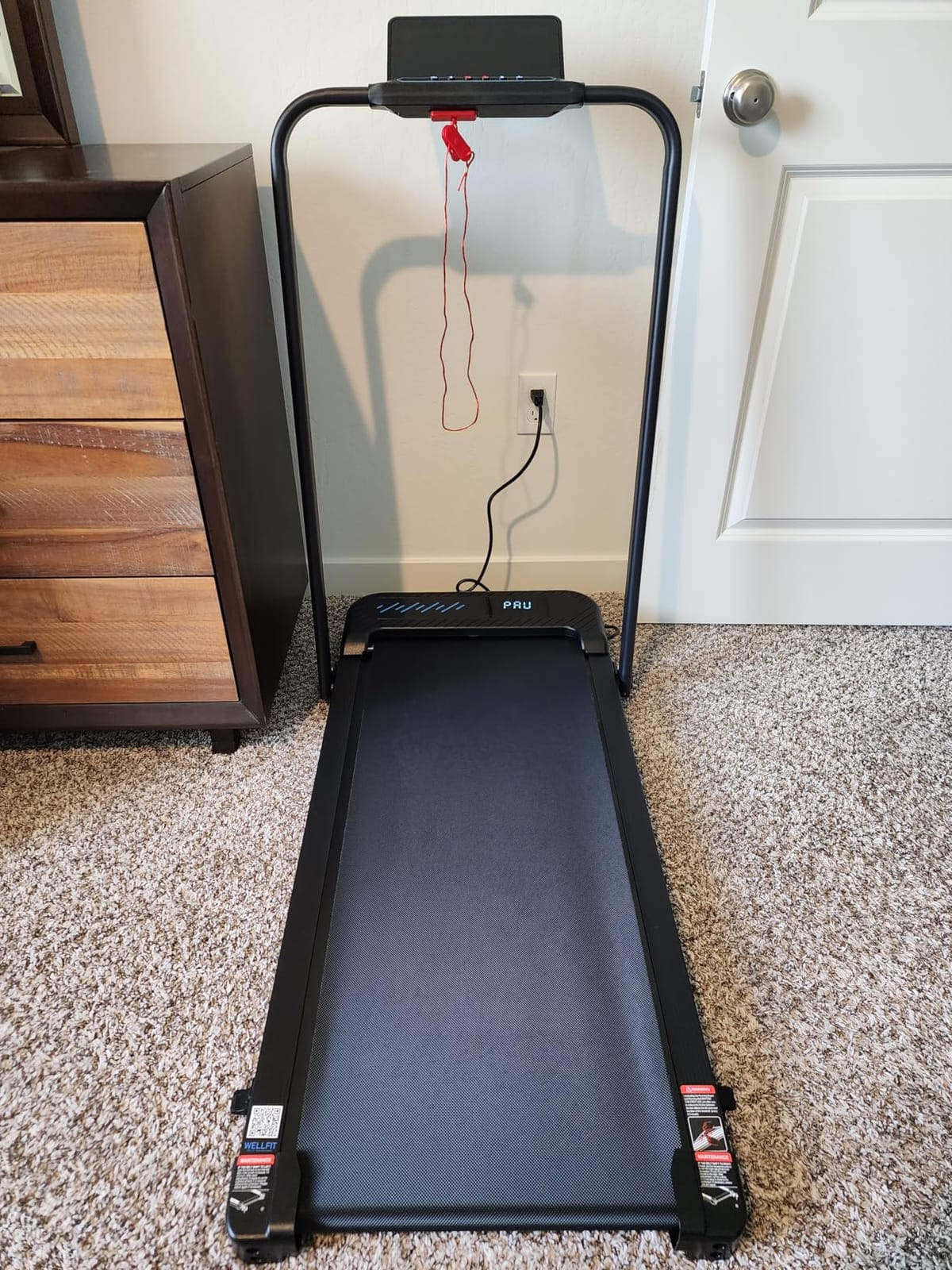 Cardirun Walking Pad with Incline and Stable Handle Bar, Foldable Treadmill customer photo 2