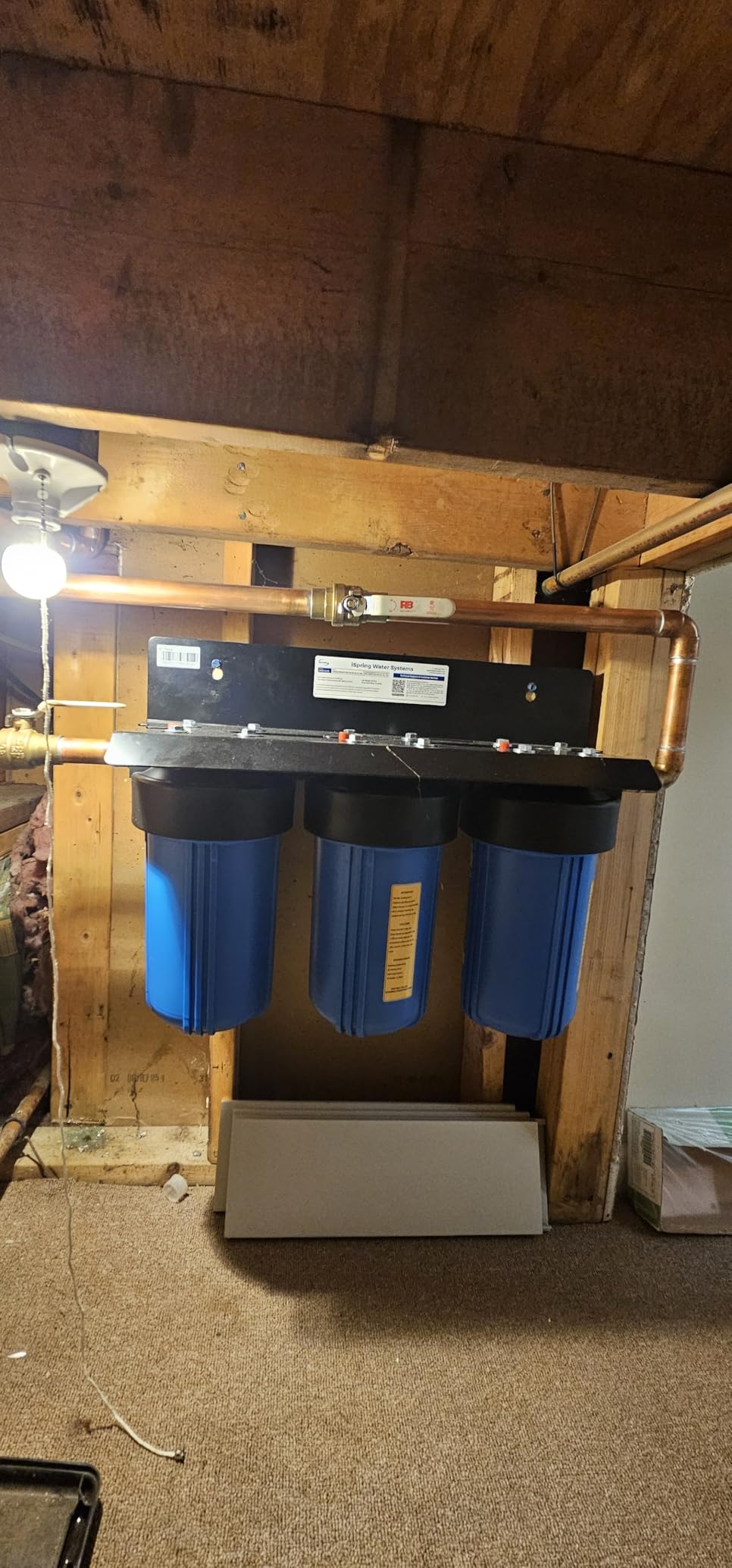 iSpring Iron, Manganese, H2S Whole House Water Filter System | Also Reduces Lead, Mercury, Chlorine, Sediments, 1-Inch Inlet/Outlet, Up to 12 Months or 50K Gallons, Model: WGB31B-MKS customer photo 2
