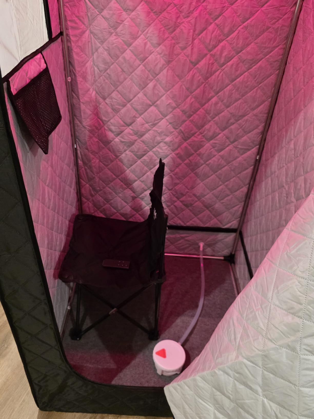 Portable Infrared Sauna Box for Home, 3L 1400W Steam Sauna Tent | Portable Sauna, Personal Sauna Pod, 660nm Red Light, Remote Control, Folding Chair, 15 Levels, 99-Min Timer,32