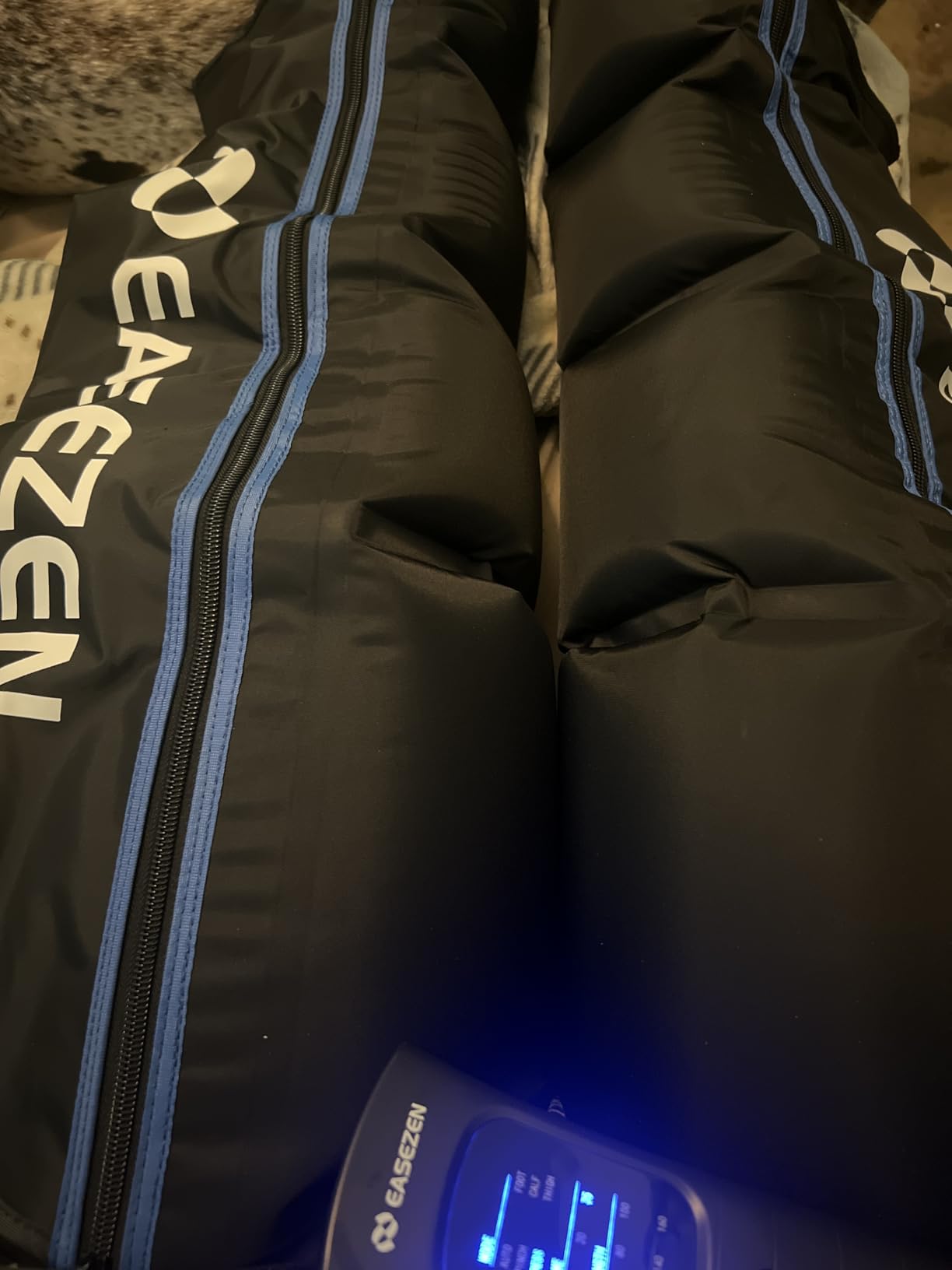 EaseZen Leg Compression Massager for Circulation and Pain Relief FSA, Air Compression Leg Massager for Fast Recovery of Foot, Calf and Thigh, Relieve Edema, Reduce Muscle Fatigue (Large) customer photo 2