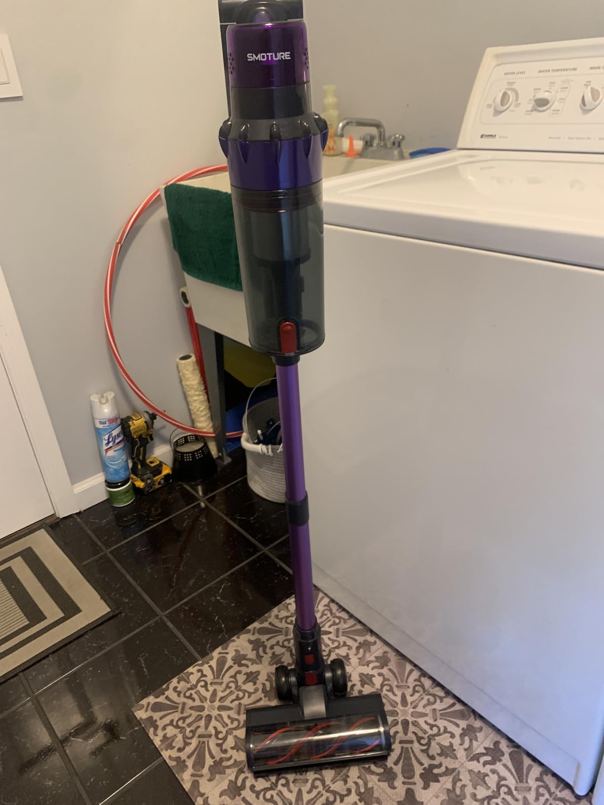 SMOTURE Cordless Vacuum Cleaner, 650W 55KPA 70Mins Vacuum Cleaners for Home, Cordless Stick Vacuum with LED Touch Screen, Anti-Tangle Wireless Vacuum, Handheld Vacuum for Pet Hair/Carpet/Floor customer photo 1