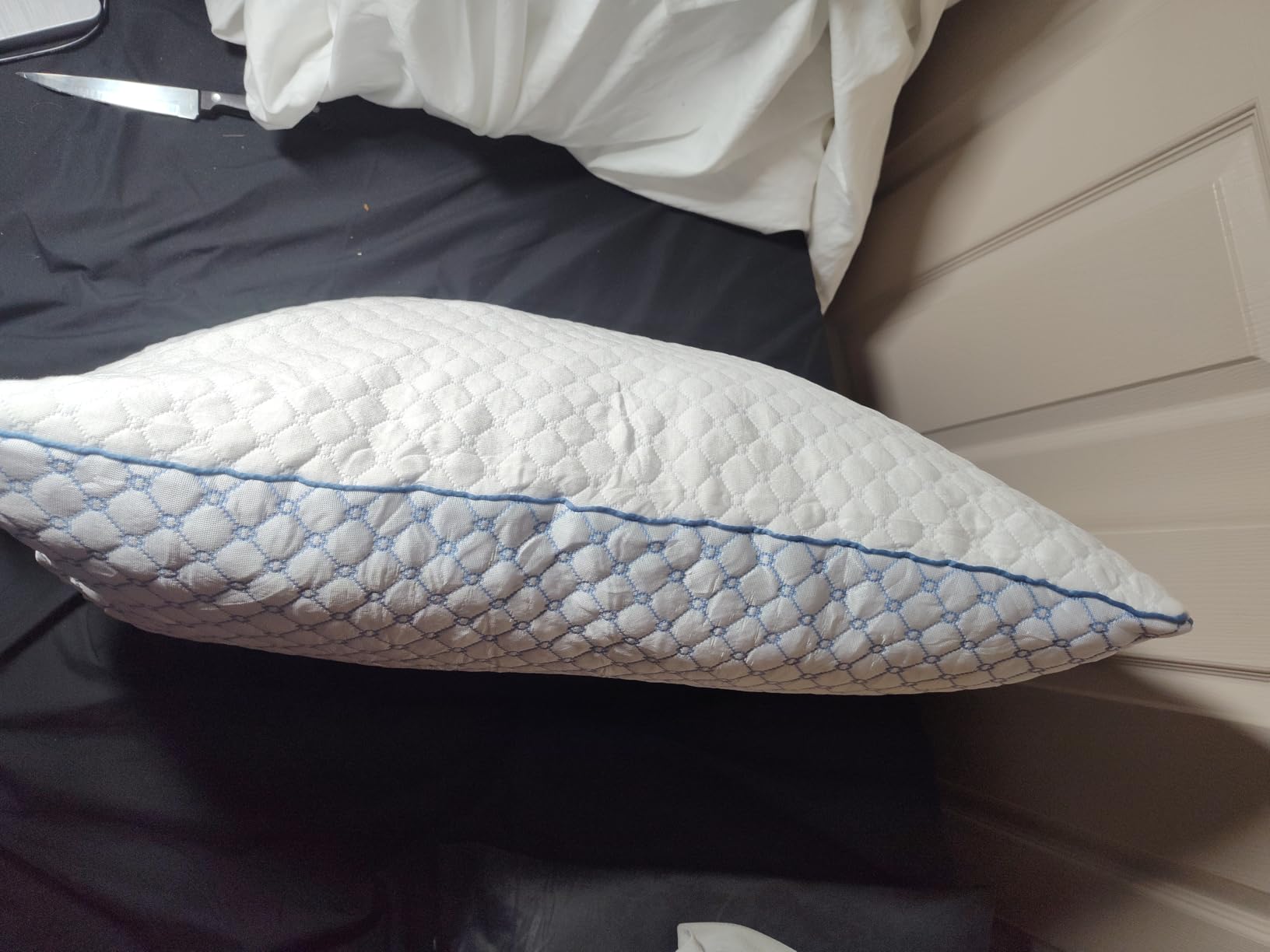 Adjustable Bed Pillows Queen Size Set of 2 for Sleeping, Soft and Supportive Bed Pillows with Memory Foam Filling for Side, Back and Stomach Sleepers, Neck Supportive-Queen Size, 2 Pack customer photo 1