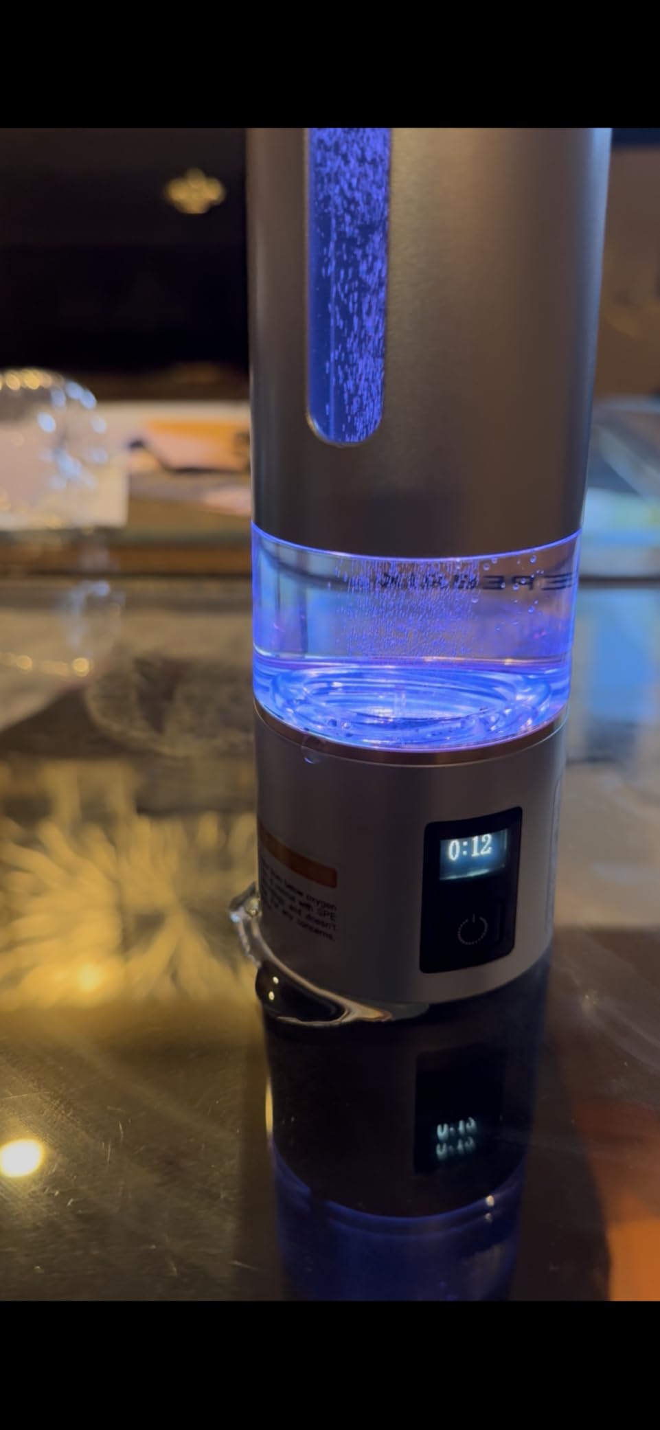 PUREPEBRIX Hydrogen Water Bottle Generator - 9060 PPB Molecular Hydrogen | SPE/PEM Tech, 12-Hour Retention, IHSA & H2 Analytics Certified, Portable for Gym, Office & Travel (Black) customer photo 2