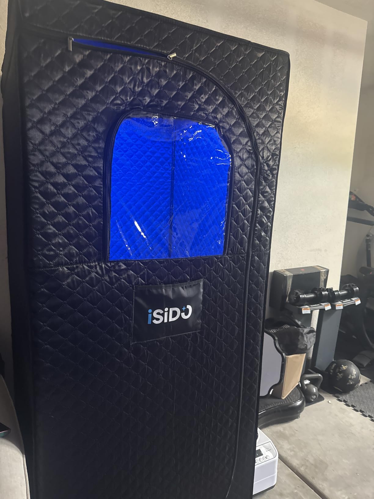 Infrared Steam Sauna with 660nm 470nm 850nm Red & Blue Light Therapy | 3L 1300W Steamer, 9 Heat Levels, 2 Light Therapy Modes, XXL Folding Chair, Portable Sauna Tent Personal Indoor Sauna for Home customer photo 1