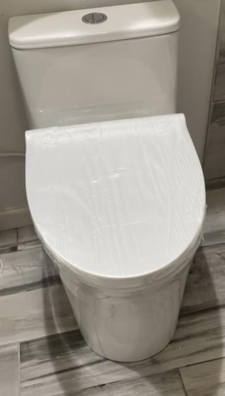 One Piece Sleek Modern Toilet, ADA Chair Seat Height 17