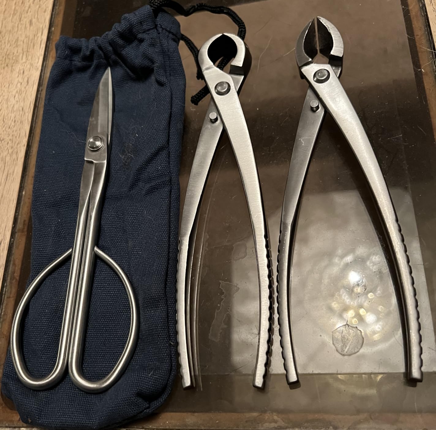 Bonsai Tools Set 3-Piece - Knob Cutter, Concave Cutter & Scissors for Trim, High-Carbon Steel, Ergonomic Non-Slip Grip, Portable Storage Bag customer photo 1