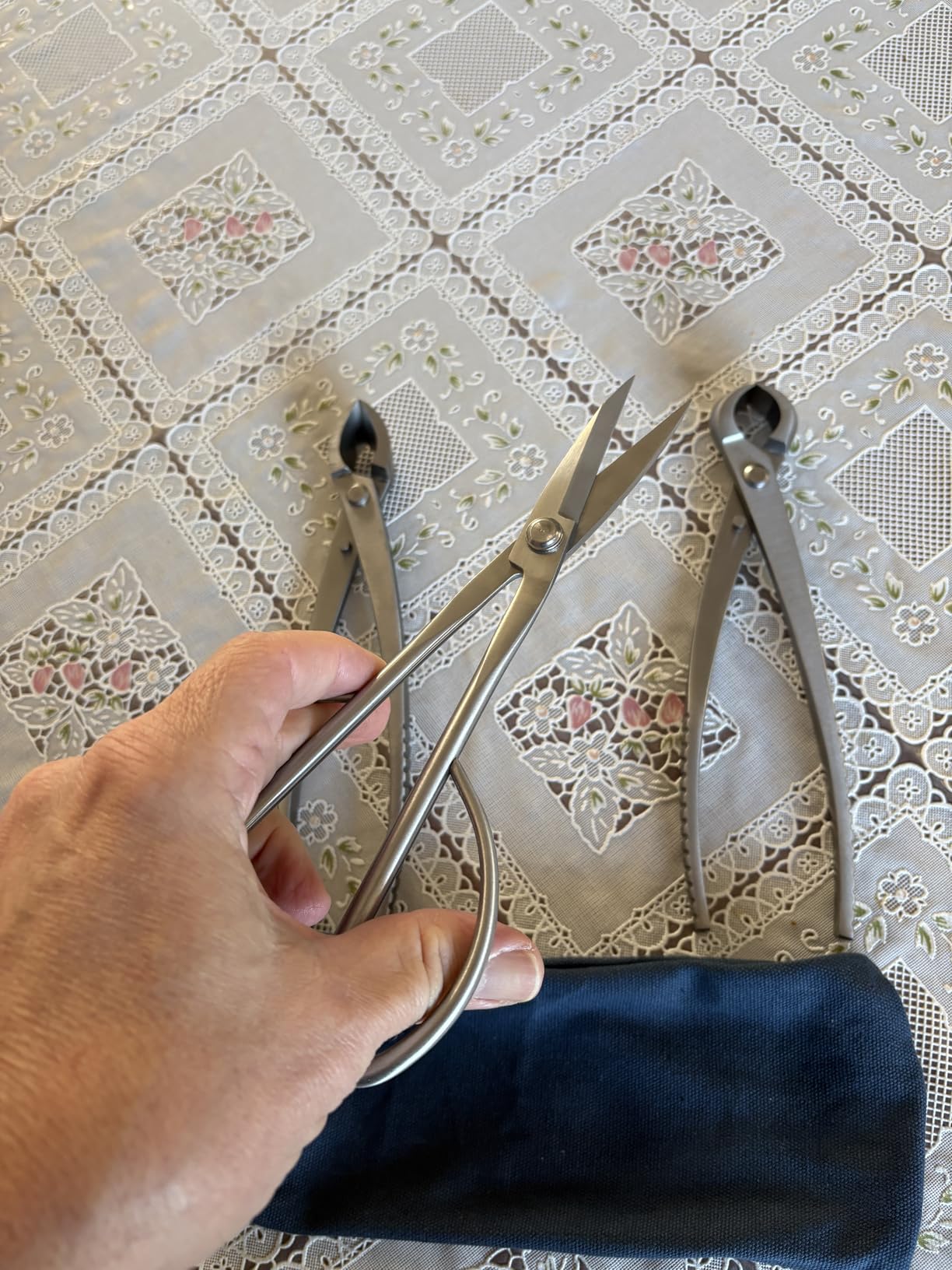 Bonsai Tools Set 3-Piece - Knob Cutter, Concave Cutter & Scissors for Trim, High-Carbon Steel, Ergonomic Non-Slip Grip, Portable Storage Bag customer photo 2
