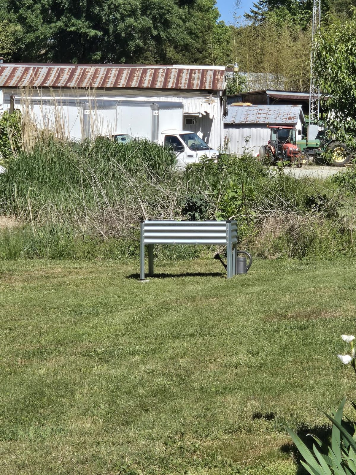 Large Galvanized Raised Garden Bed Outdoor with Legs, Load Capacity 1200LB, 48x26x30in Raised Garden Bed, for Backyard/Patio/Balcony/Gardening/Vegetables Flowers, Black customer photo 2