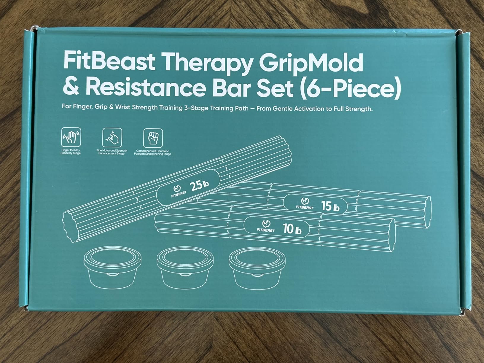 FitBeast Flex Therapy Bars and Therapy Putty Set, Hand Therapy and Grip Strength Training for Finger, Wrist & Forearm Exercise customer photo 1