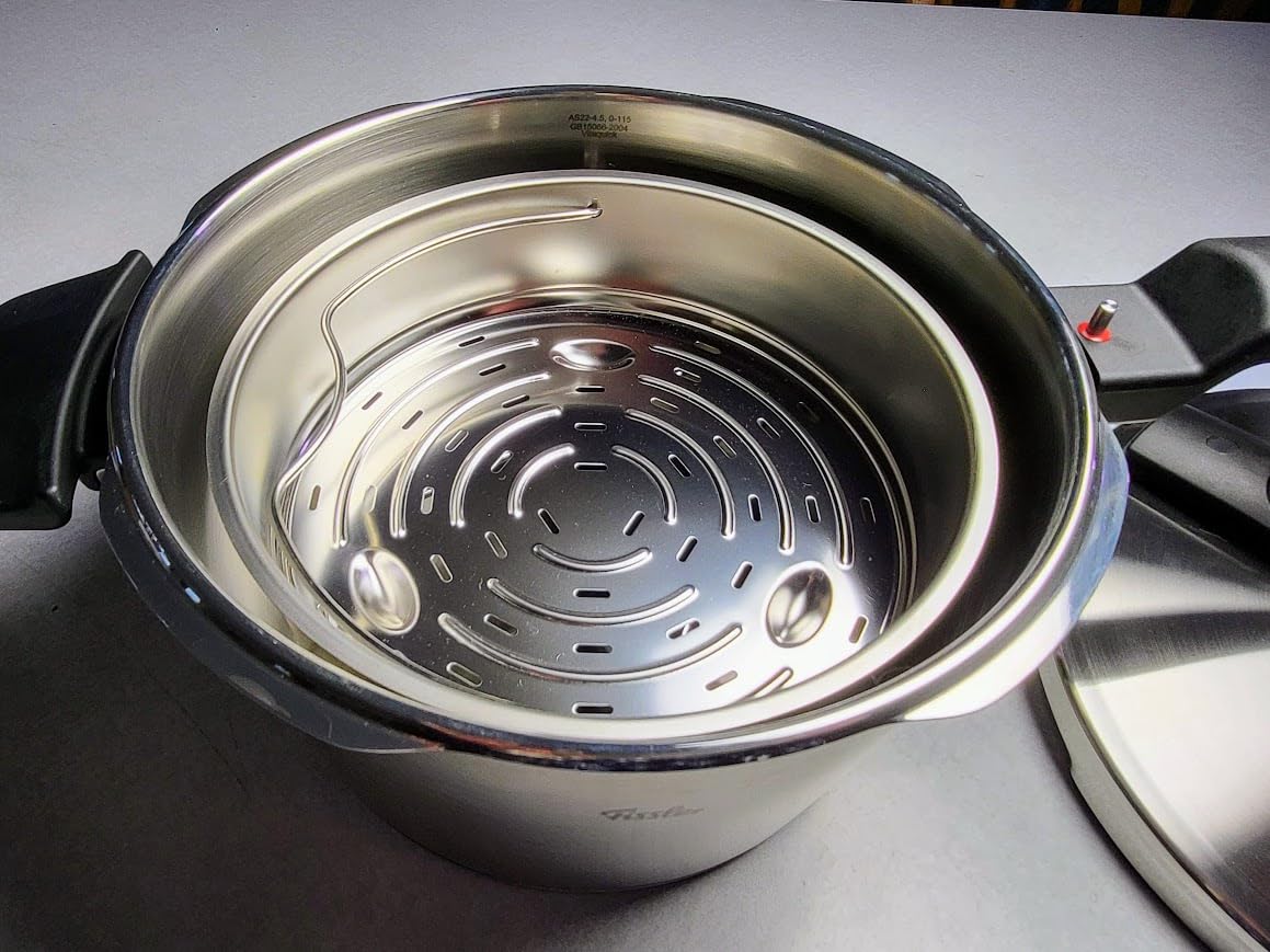 Fissler Vitaquick Premium Pressure Cooker, 8.5 Quart with Steamer Insert and Tripod customer photo 2