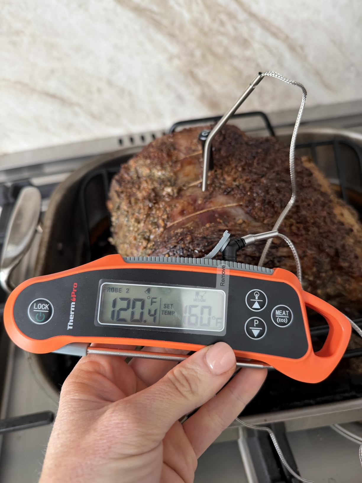Typhur Sync Gold Dual Wireless WiFi Meat Thermometer with Carrying Case | 2 Probes, 6 Sensors, ±0.5℉ Accuracy, 10X Stronger Signal customer photo 1