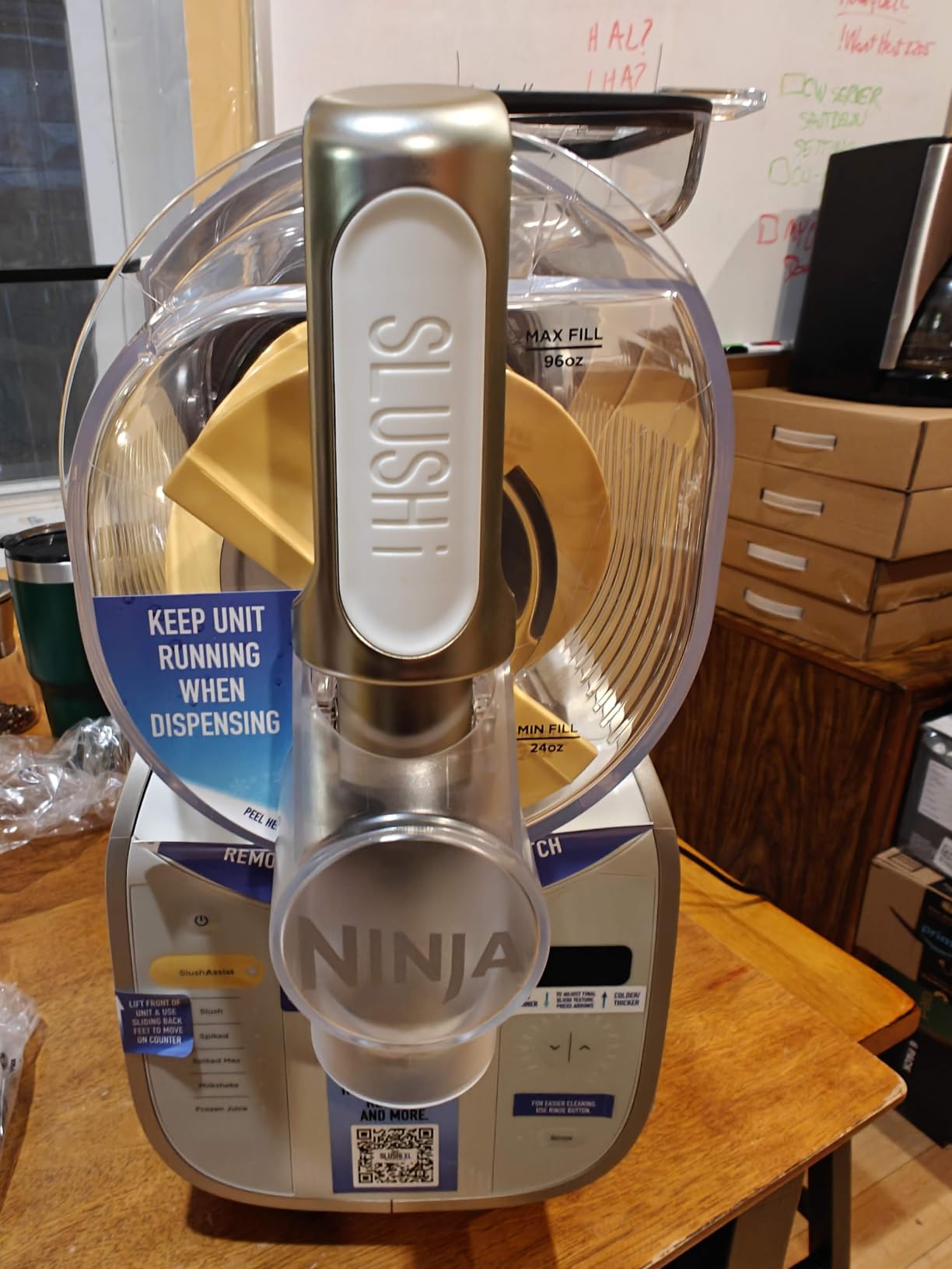 Ninja SLUSHi XL Smart Frozen Drink Maker and SLUSHi Machine, with SlushAssist Technology, 128 Oz Capacity, Sodas, Margaritas, Frappes, Milkshakes and More, Crema, FS601BR customer photo 2