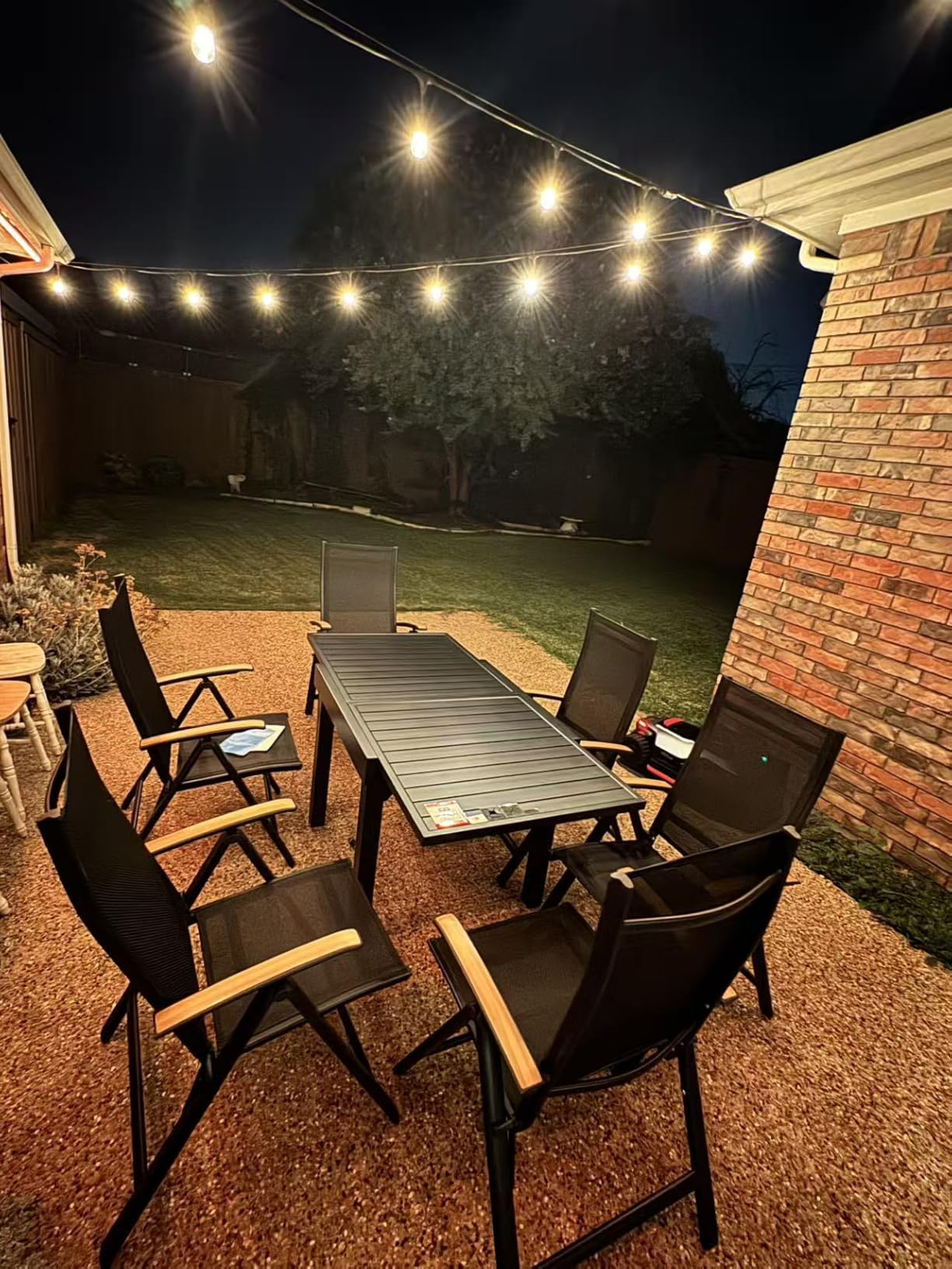 Pellebant 9 Piece Outdoor Dining Set for 8, Aluminum Table & Foldable Chair | 41