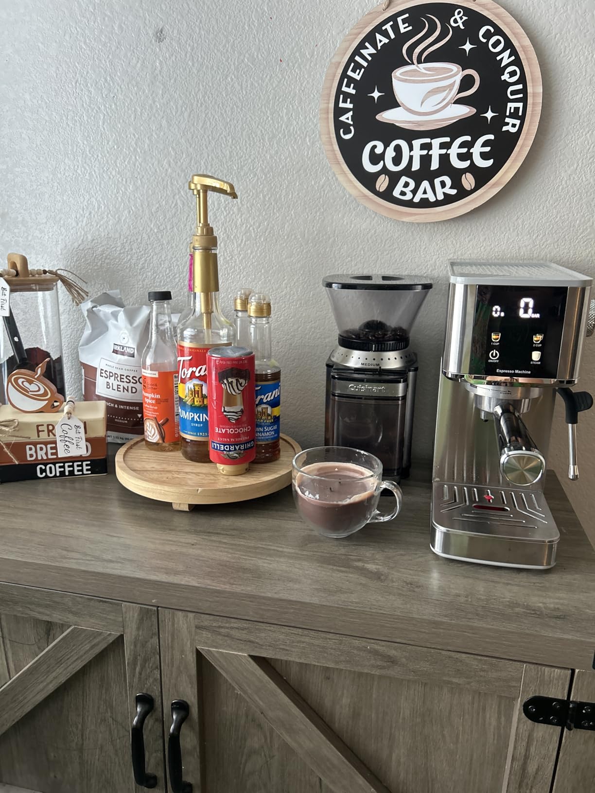 Kismile Espresso Machine with Grinder, 20 Bar Expresso Coffee Machines with Milk Frother, 58mm Expresso Machines for Home, Perfect for Cappuccino & Latte, Stainless Steel (2026 Upgrade) customer photo 2